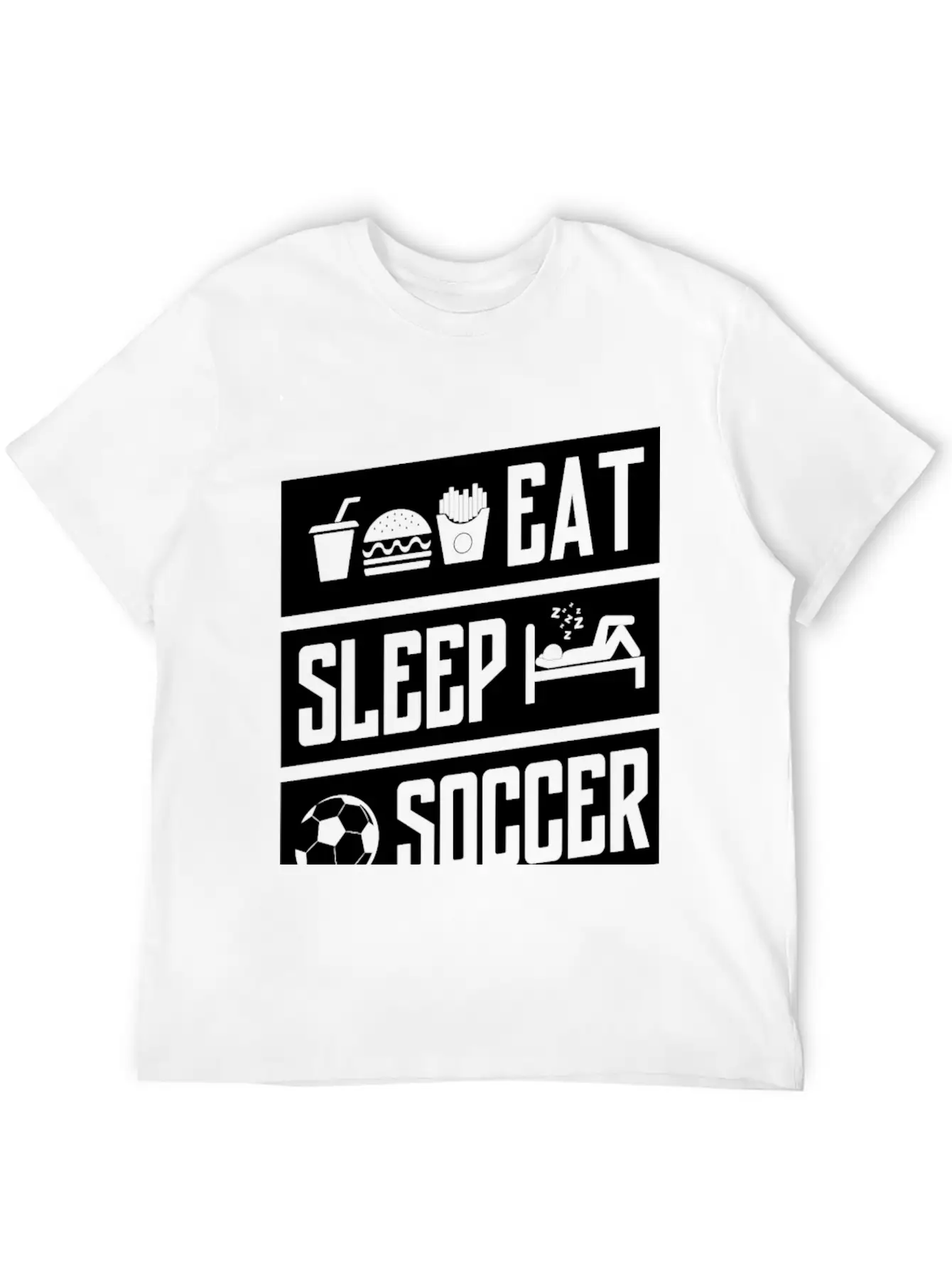 Eat Sleep Soccer Basic Graphic T-Shirt – Daily Comfort In Soft Cotton