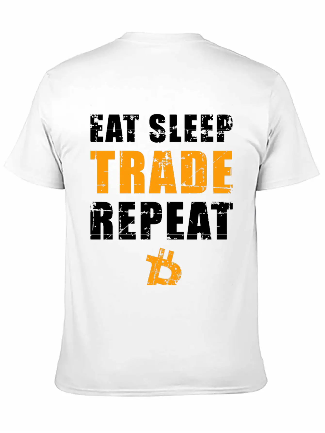 EAT SLEEP TRADE REPEAT Bitcoin Trader Comfortable Minimalist Graphic Tee – Summer Style Essential