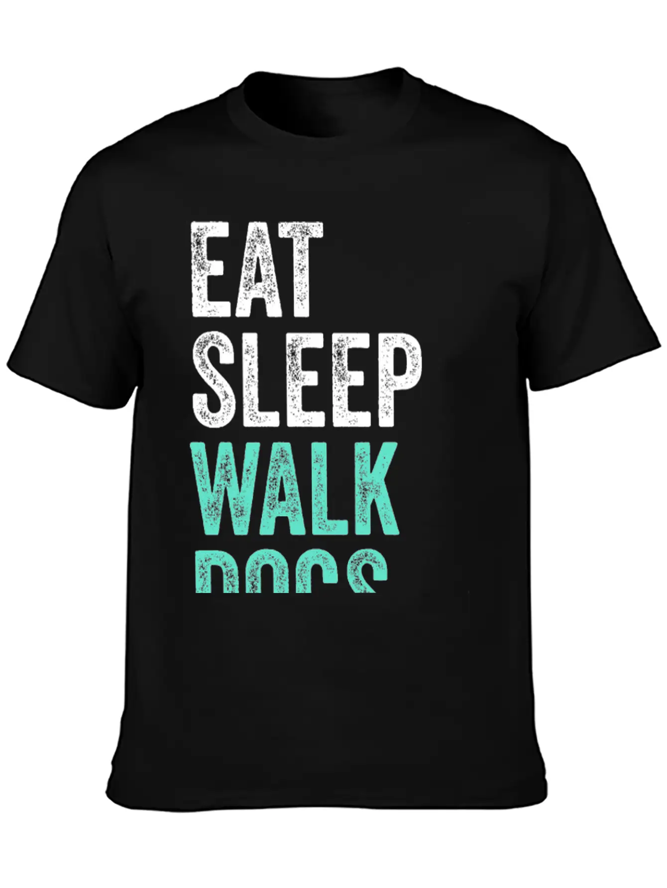 Eat Sleep Walk Dogs Dog Walking Dog Lover Unisex Short Sleeve Soft Cotton T-Shirt – Casual Everyday Wear