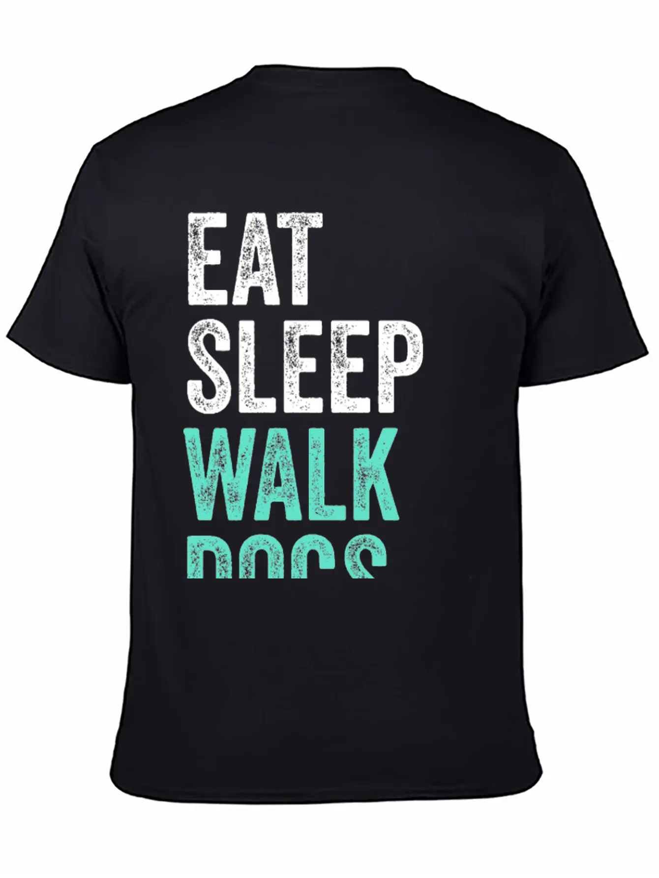 Eat Sleep Walk Dogs Dog Walking Dog Lover Unisex Short Sleeve Soft Cotton T-Shirt – Casual Everyday Wear