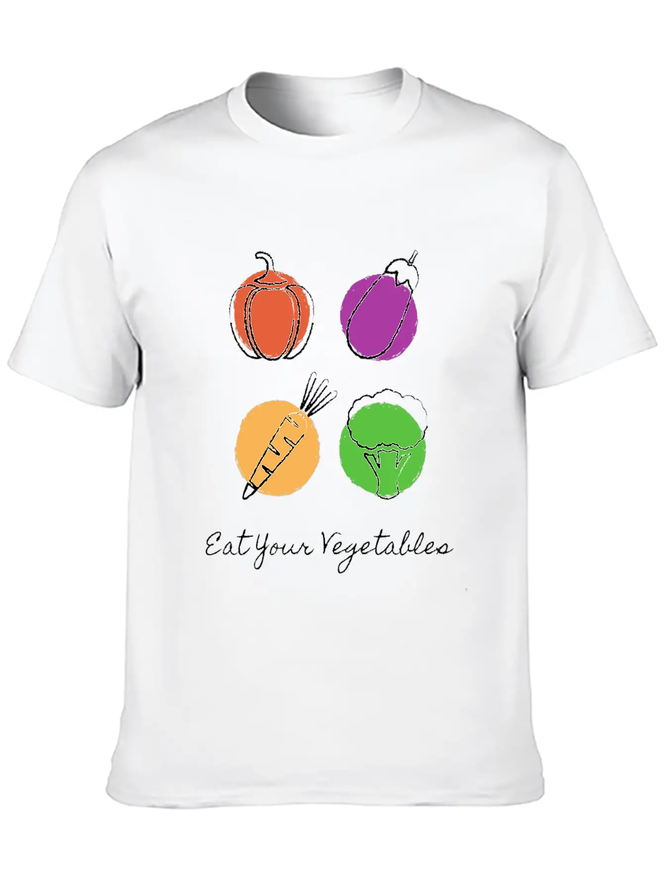 Eat Your Vegetables Stylish Everyday T-Shirt – Unisex Basic Cotton Tee