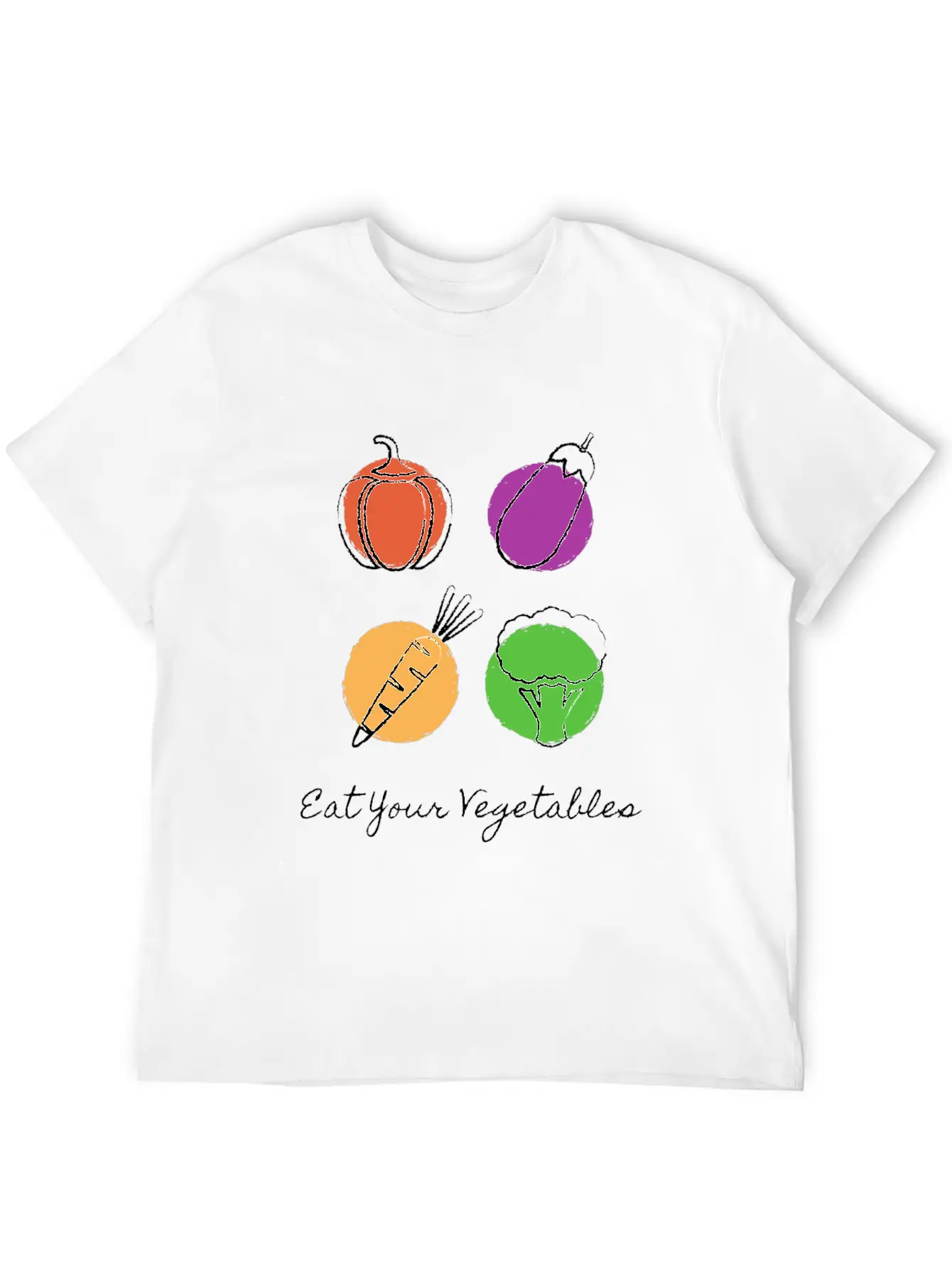 Eat Your Vegetables Stylish Everyday T-Shirt – Unisex Basic Cotton Tee