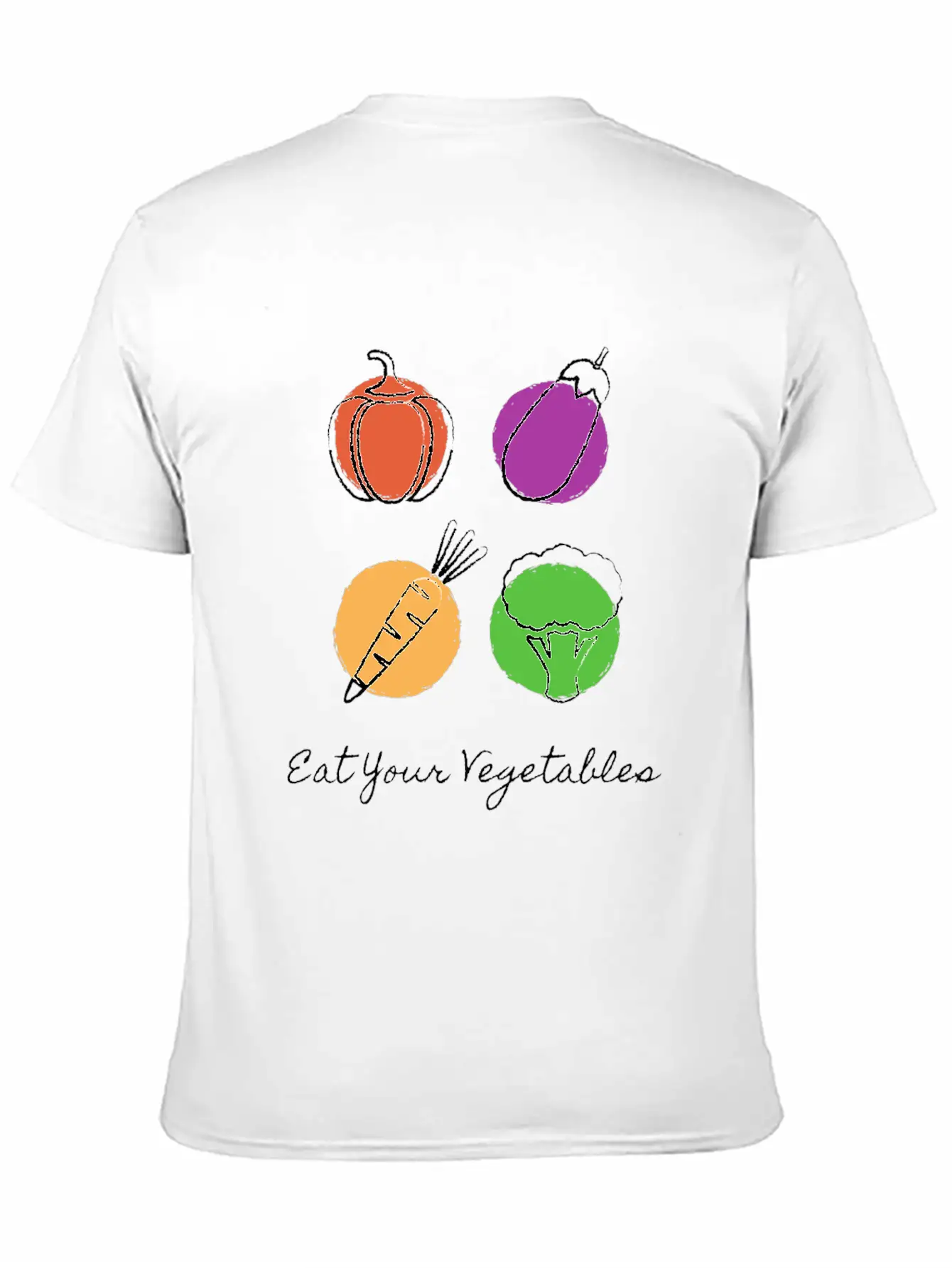 Eat Your Vegetables Stylish Everyday T-Shirt – Unisex Basic Cotton Tee