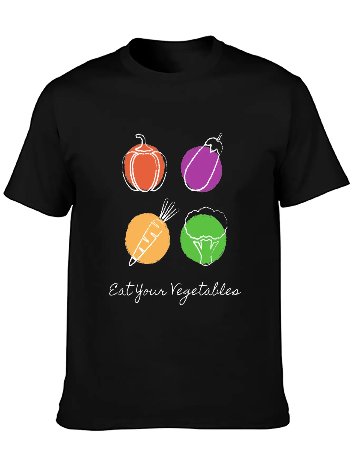 Eat Your Vegetables Stylish Everyday T-Shirt – Unisex Basic Cotton Tee