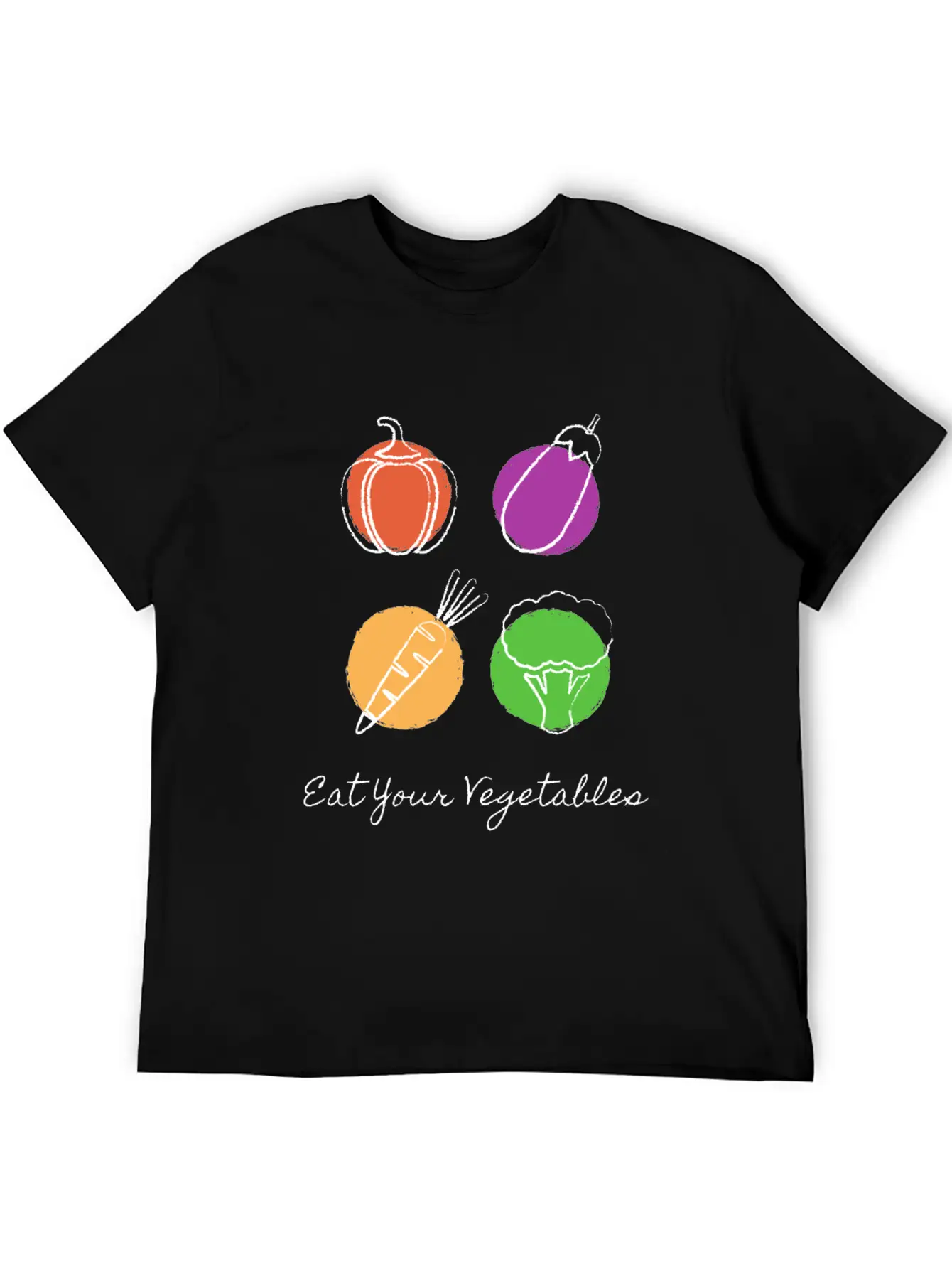 Eat Your Vegetables Stylish Everyday T-Shirt – Unisex Basic Cotton Tee