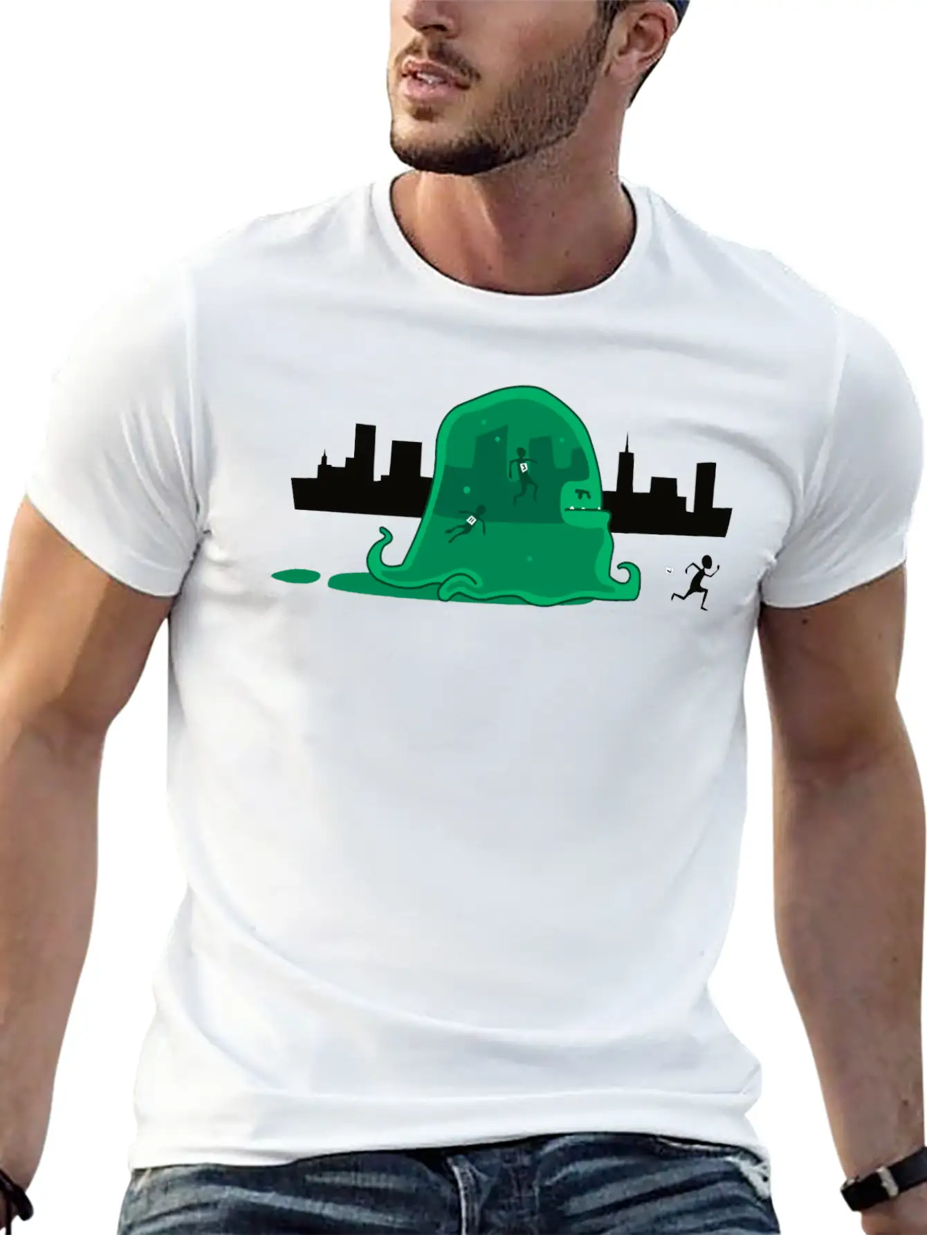 Eating Healthy Remix Unisex Short Sleeve Soft Cotton T-Shirt – Casual Everyday Wear