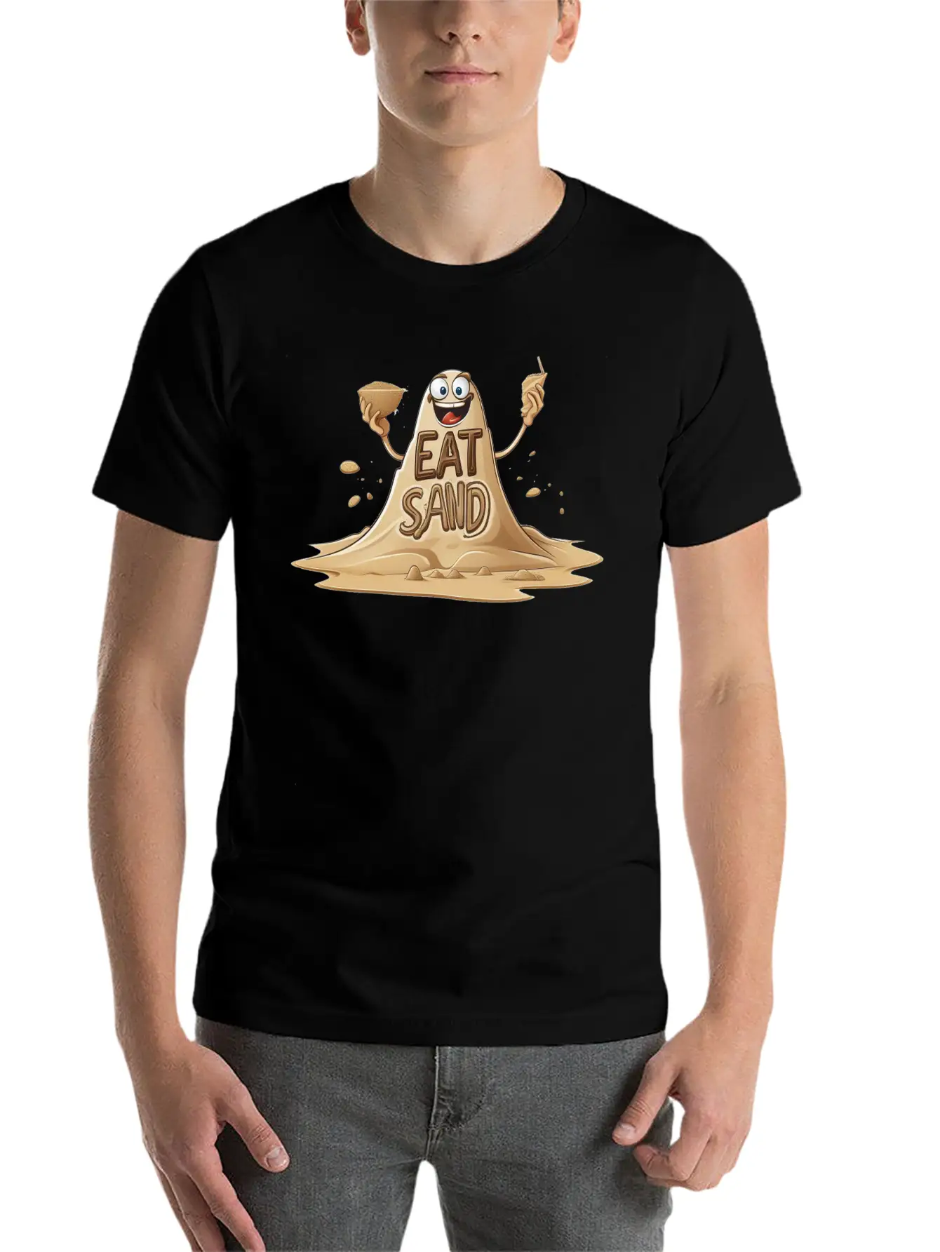 Eating Sand Because Why Conform To Culinary Norms Basic Graphic T-Shirt – Daily Comfort In Soft Cotton