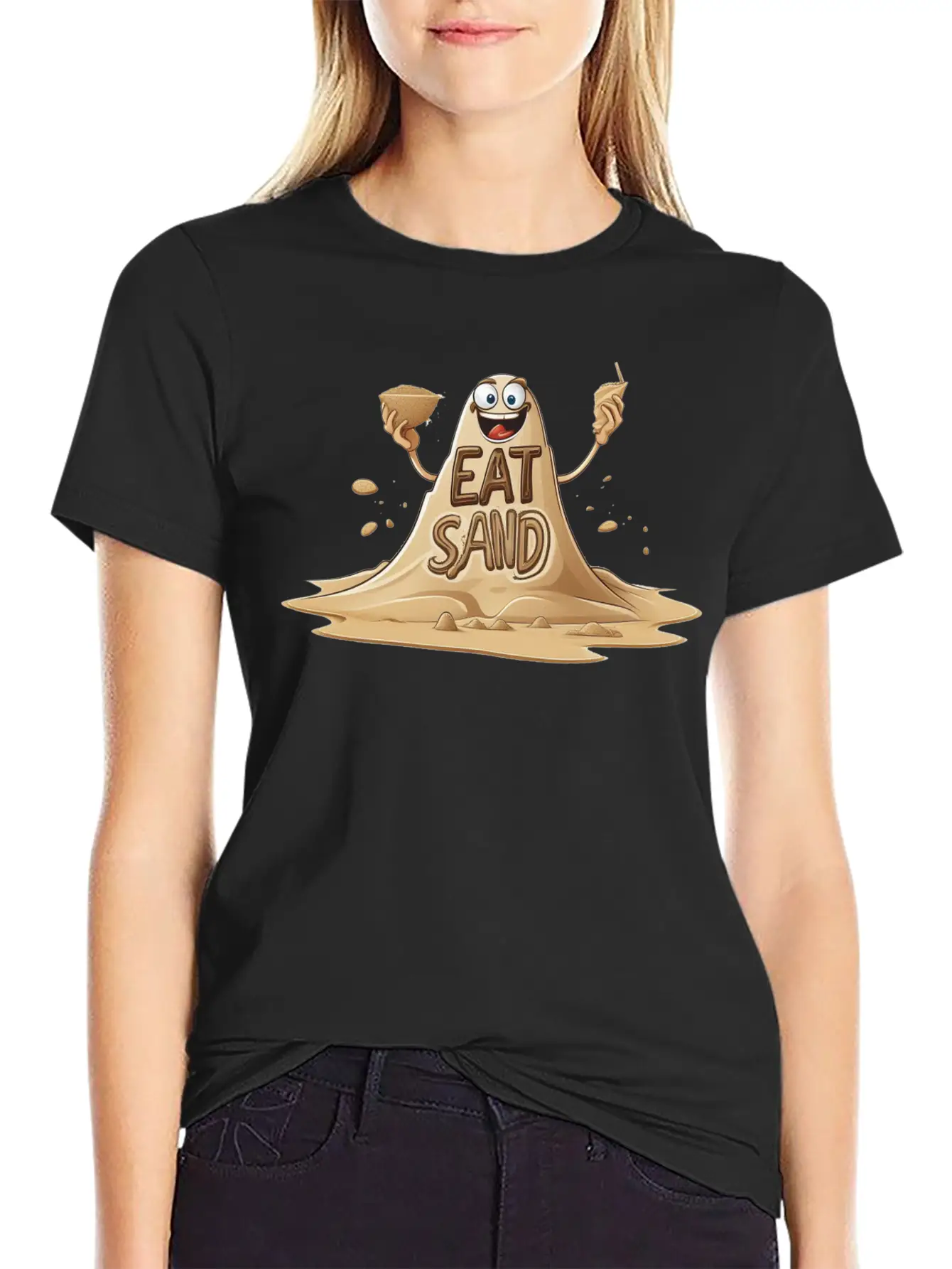 Eating Sand Because Why Conform To Culinary Norms Basic Graphic T-Shirt – Daily Comfort In Soft Cotton
