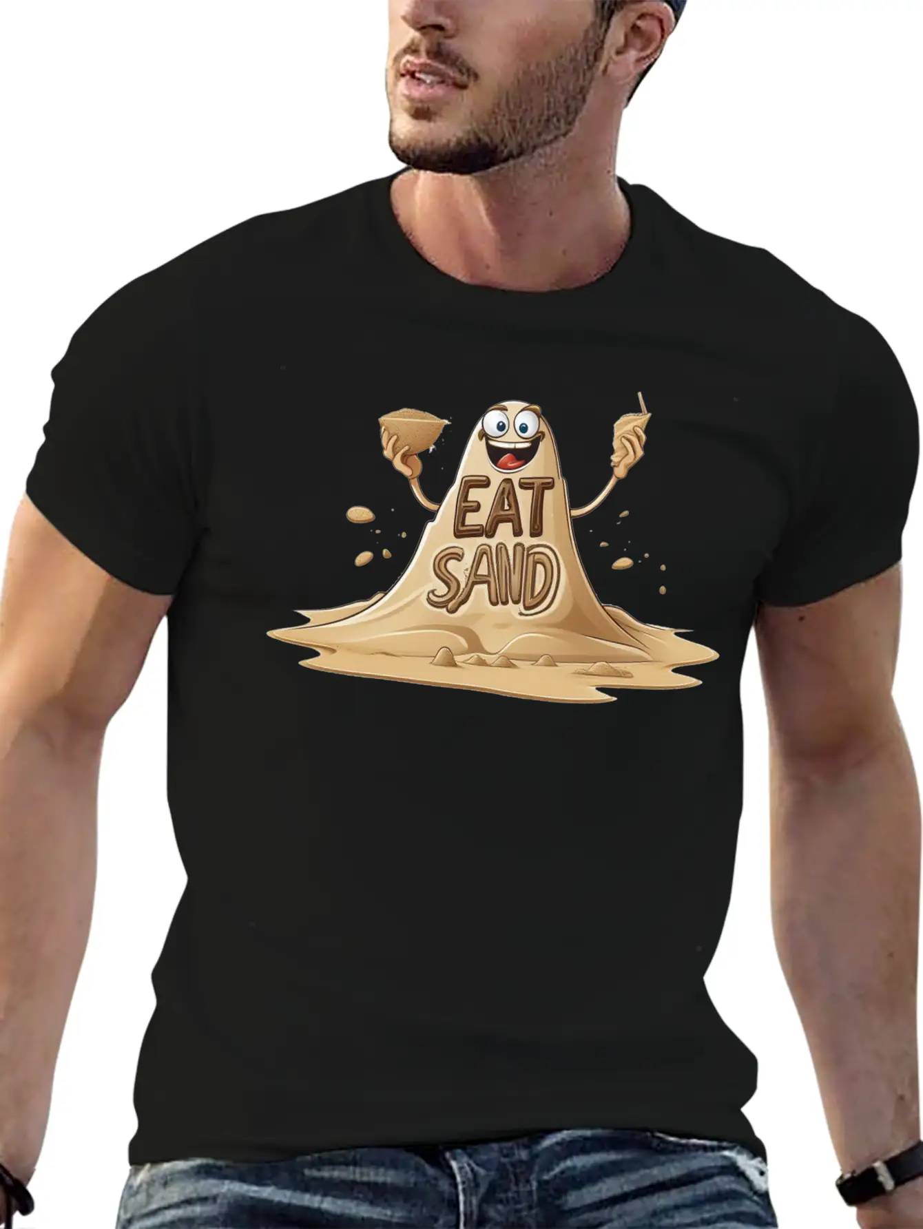 Eating Sand Because Why Conform To Culinary Norms Basic Graphic T-Shirt – Daily Comfort In Soft Cotton