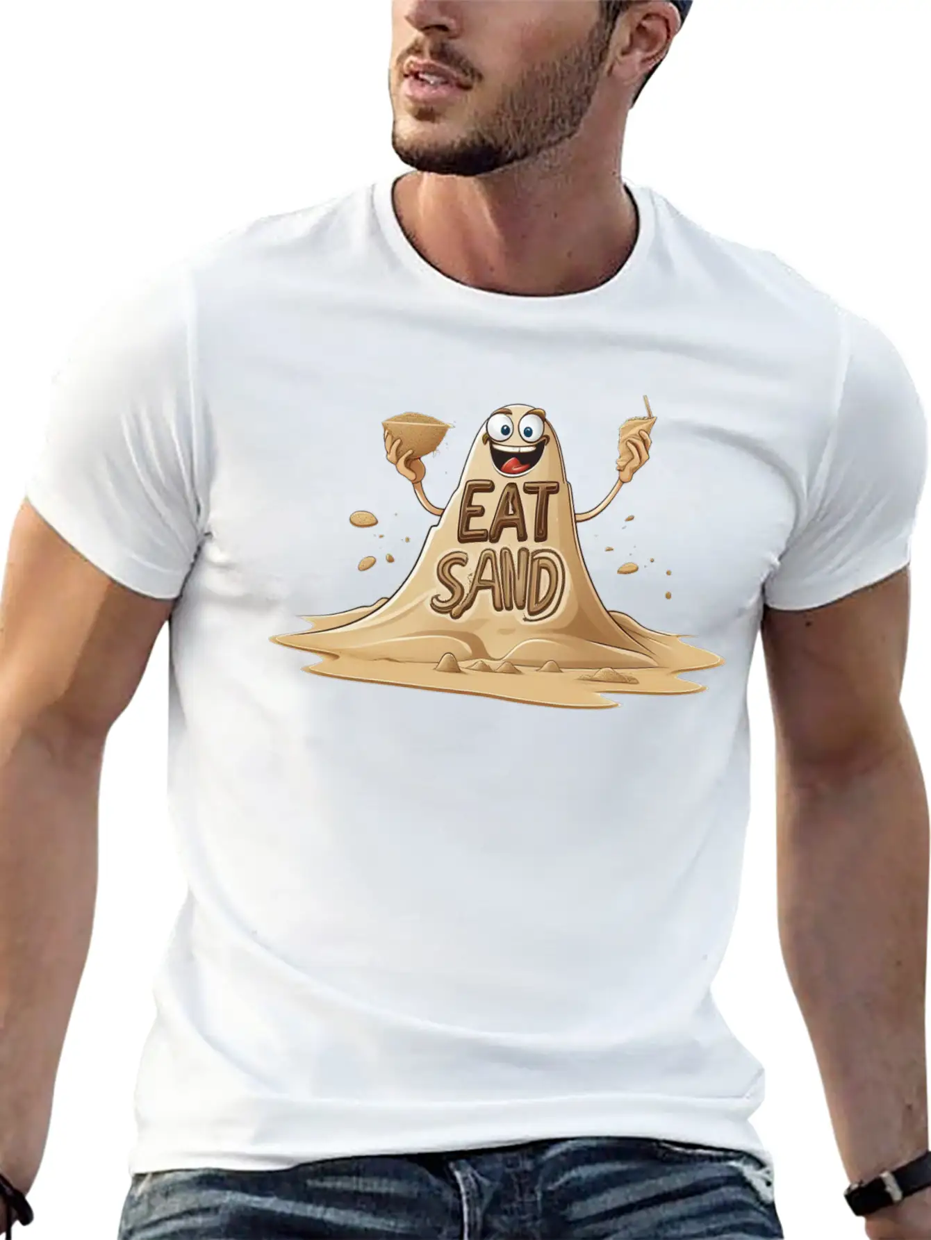 Eating Sand Because Why Conform To Culinary Norms Basic Graphic T-Shirt – Daily Comfort In Soft Cotton