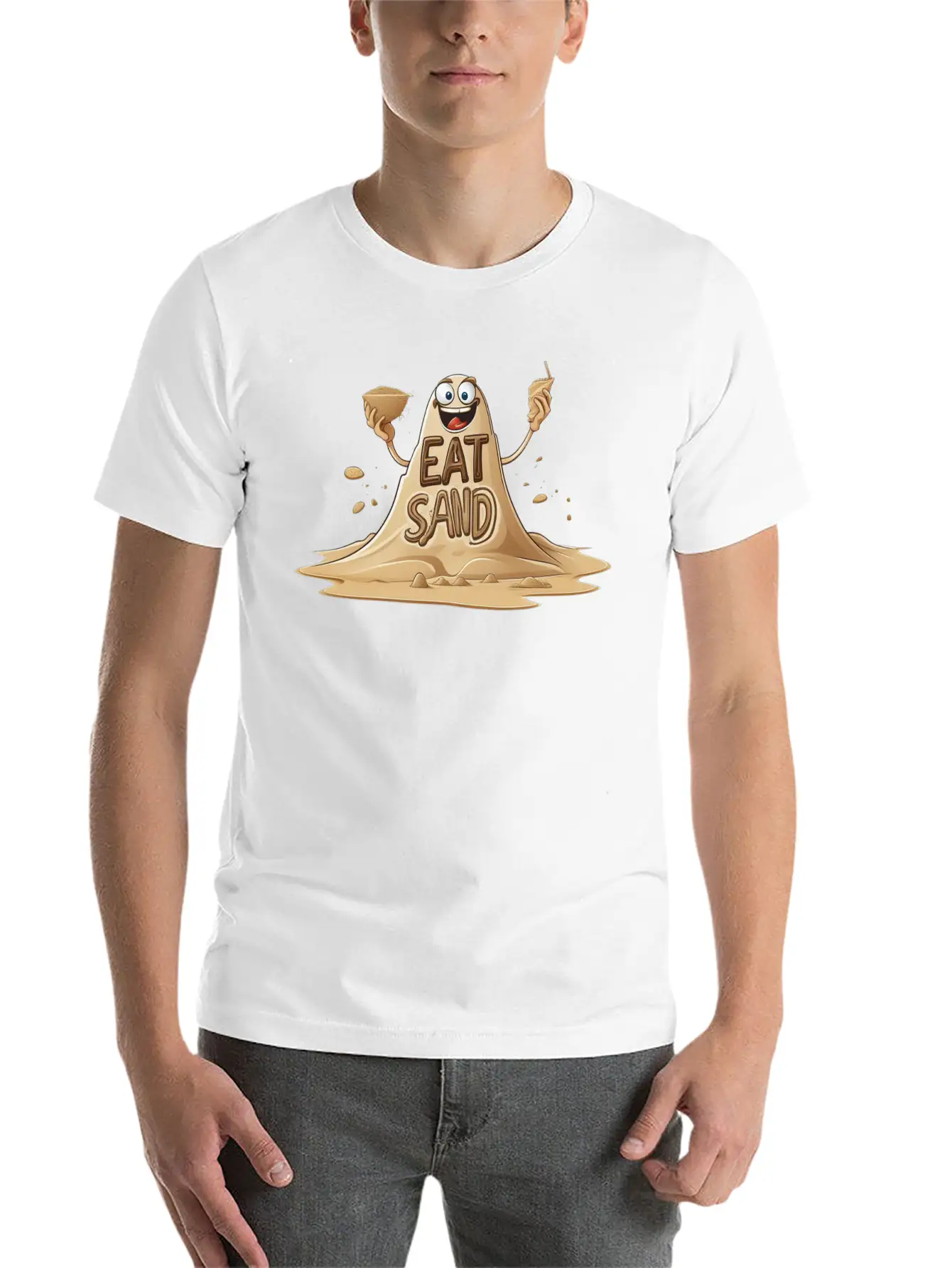 Eating Sand Because Why Conform To Culinary Norms Basic Graphic T-Shirt – Daily Comfort In Soft Cotton