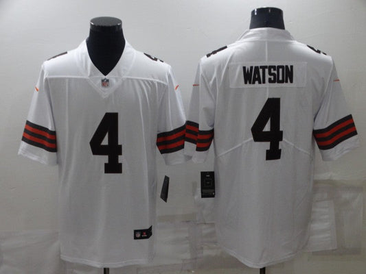 Men's Cleveland Browns Deshaun Watson #4 White Game Jerseys