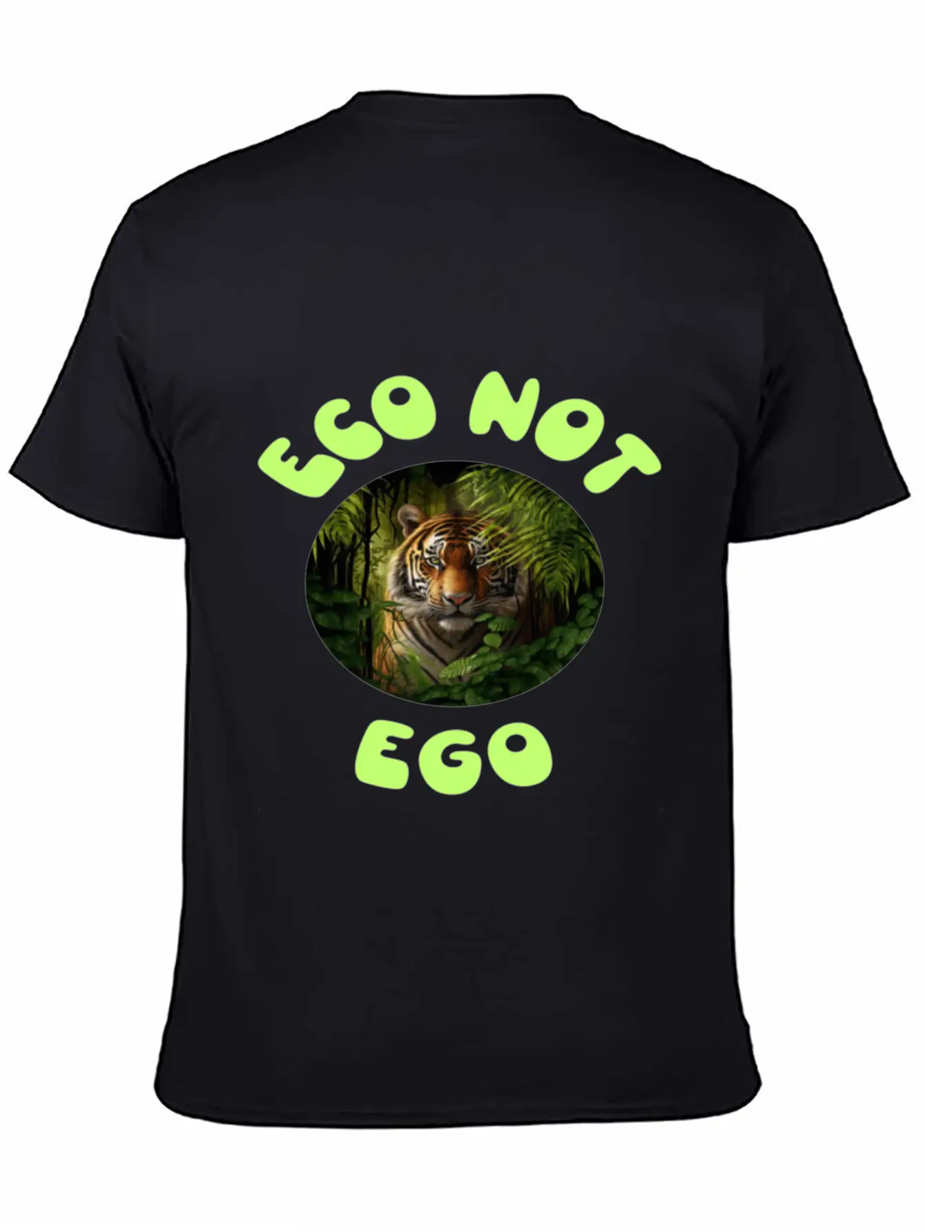 Eco Not Ego Climate Change Design12 Unisex Short Sleeve Soft Cotton T-Shirt – Casual Everyday Wear
