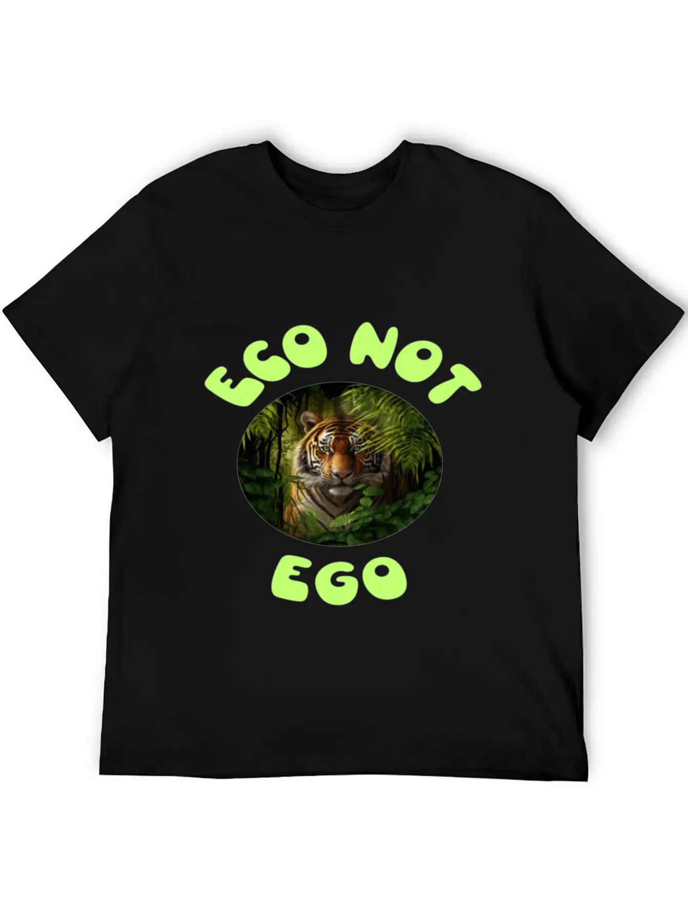 Eco Not Ego Climate Change Design12 Unisex Short Sleeve Soft Cotton T-Shirt – Casual Everyday Wear