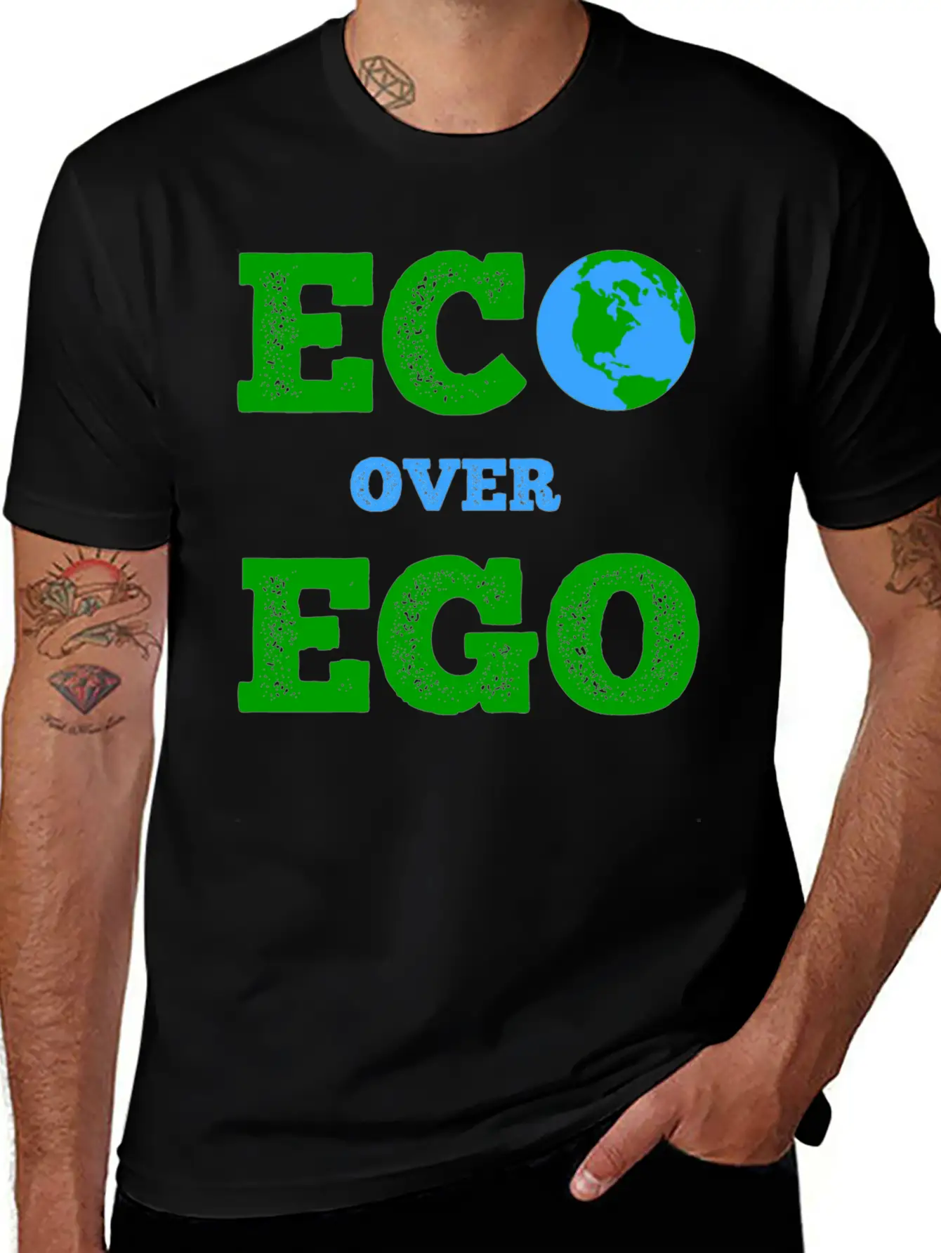 ECO Over EGO Comfortable Minimalist Graphic Tee – Summer Style Essential