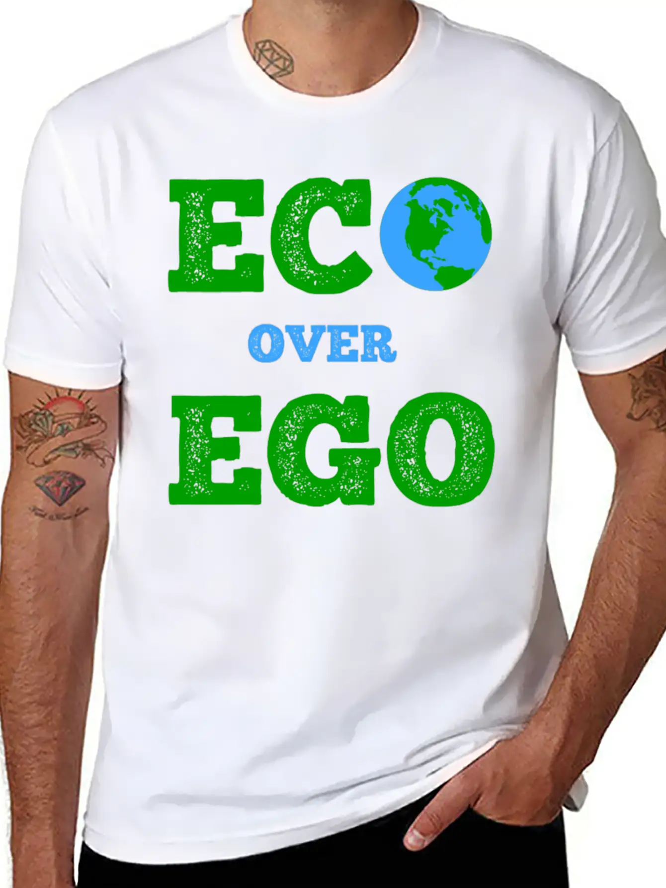 ECO Over EGO Comfortable Minimalist Graphic Tee – Summer Style Essential