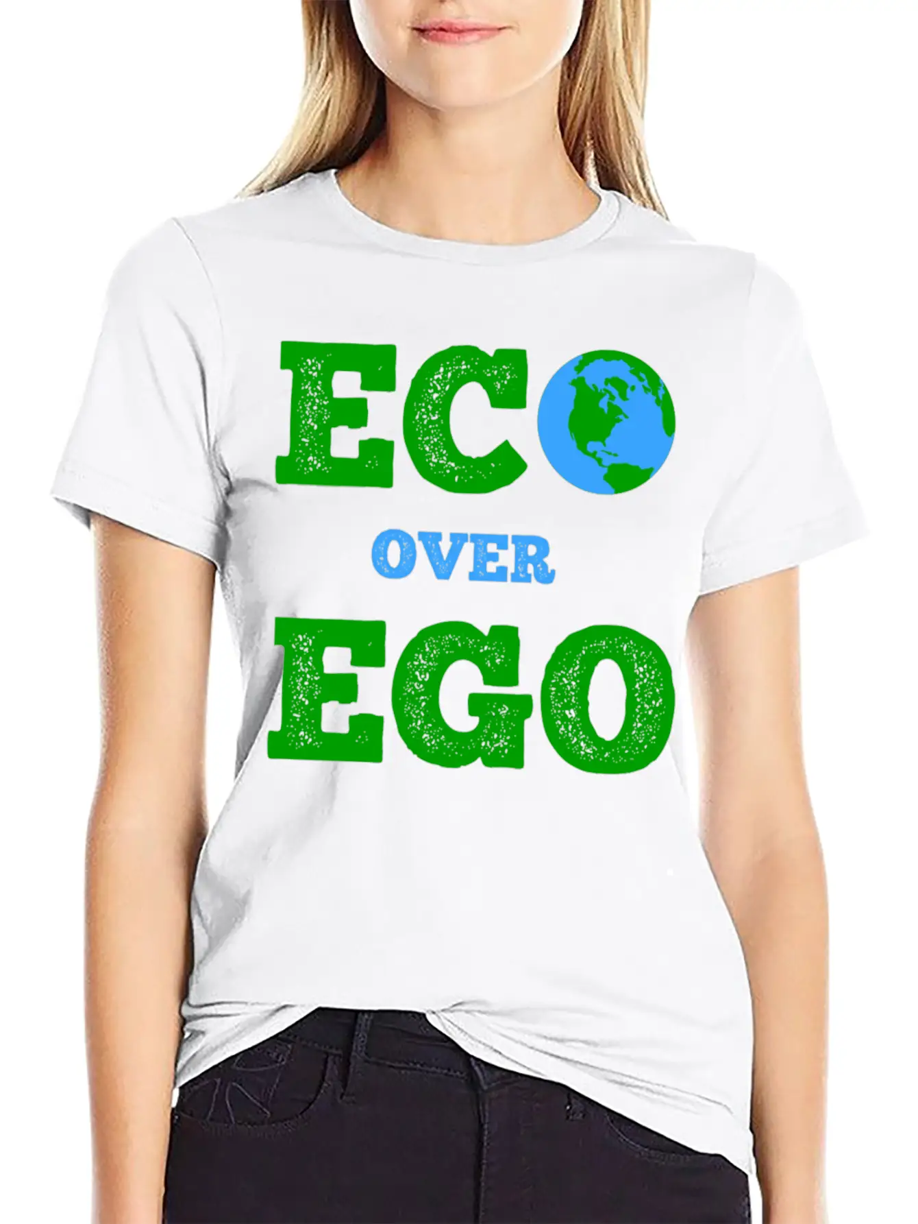 ECO Over EGO Comfortable Minimalist Graphic Tee – Summer Style Essential