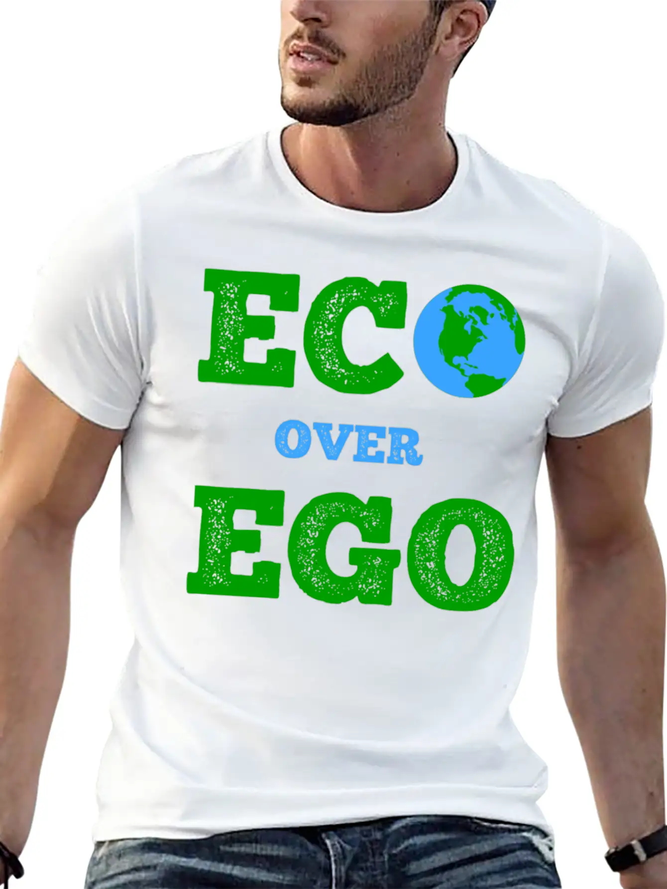 ECO Over EGO Comfortable Minimalist Graphic Tee – Summer Style Essential