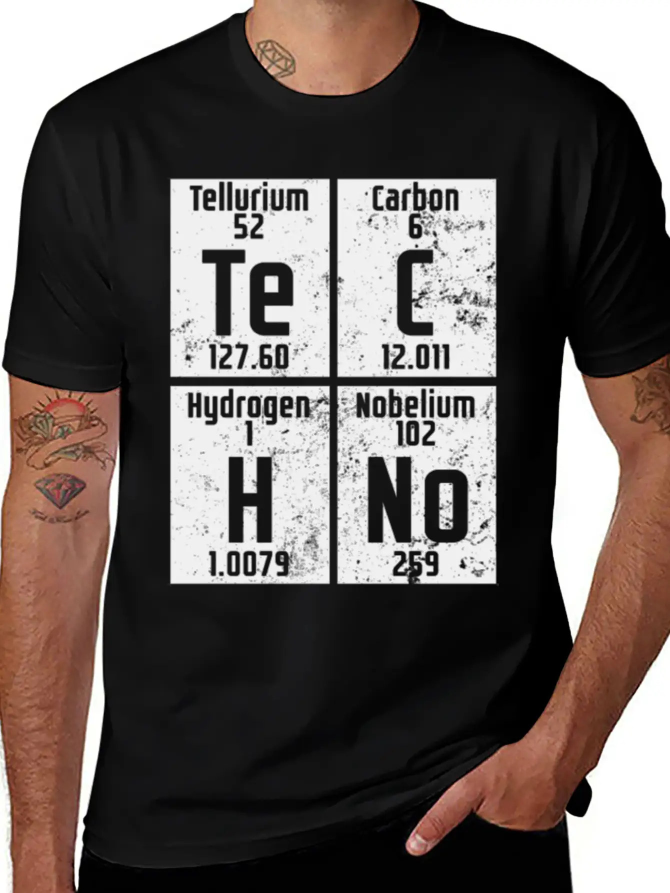 Edm Rave Periodic Table Chemistry Techno Gift Stylish Everyday T-Shirt – Unisex Basic Cotton Tee