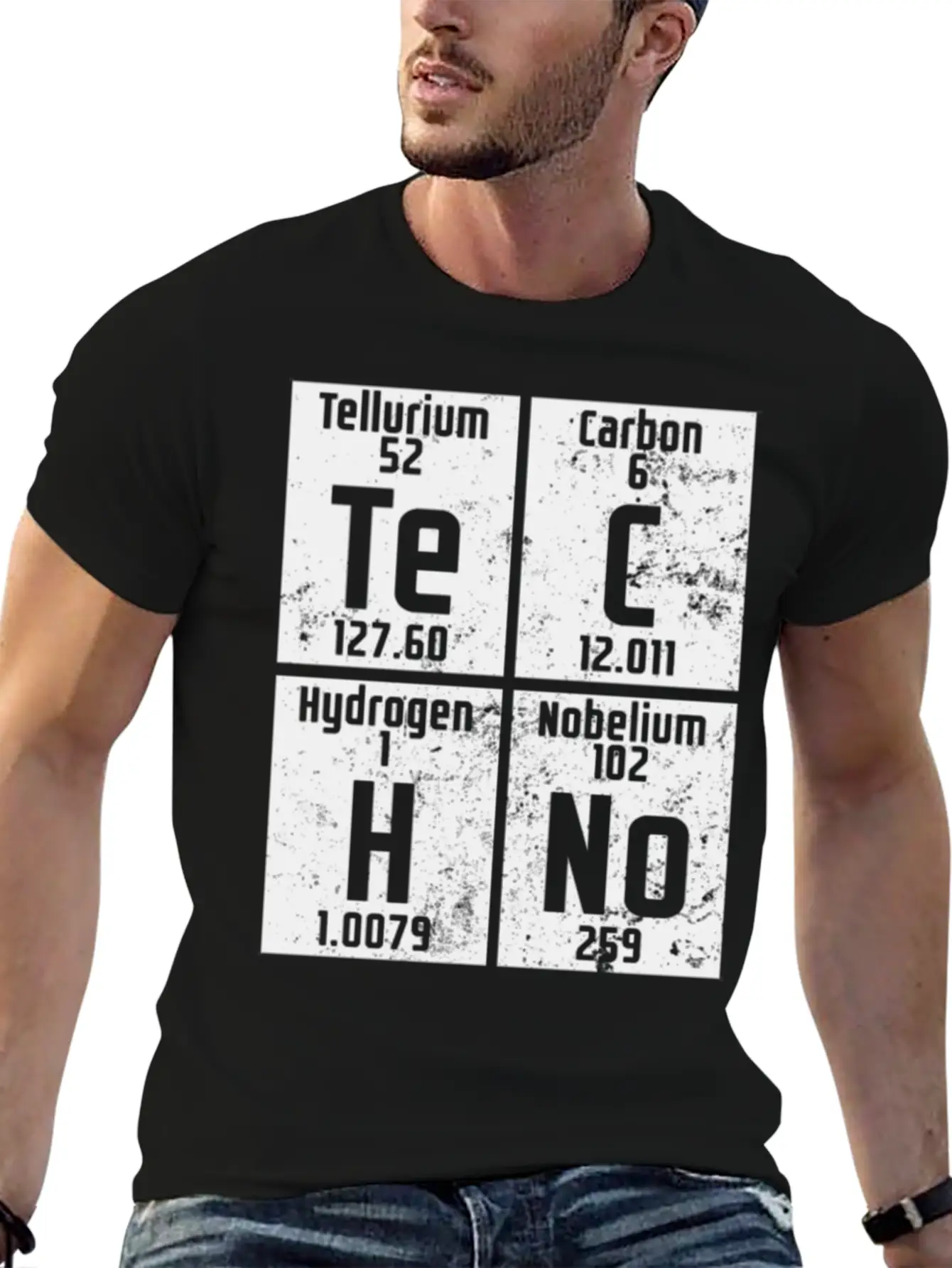Edm Rave Periodic Table Chemistry Techno Gift Stylish Everyday T-Shirt – Unisex Basic Cotton Tee