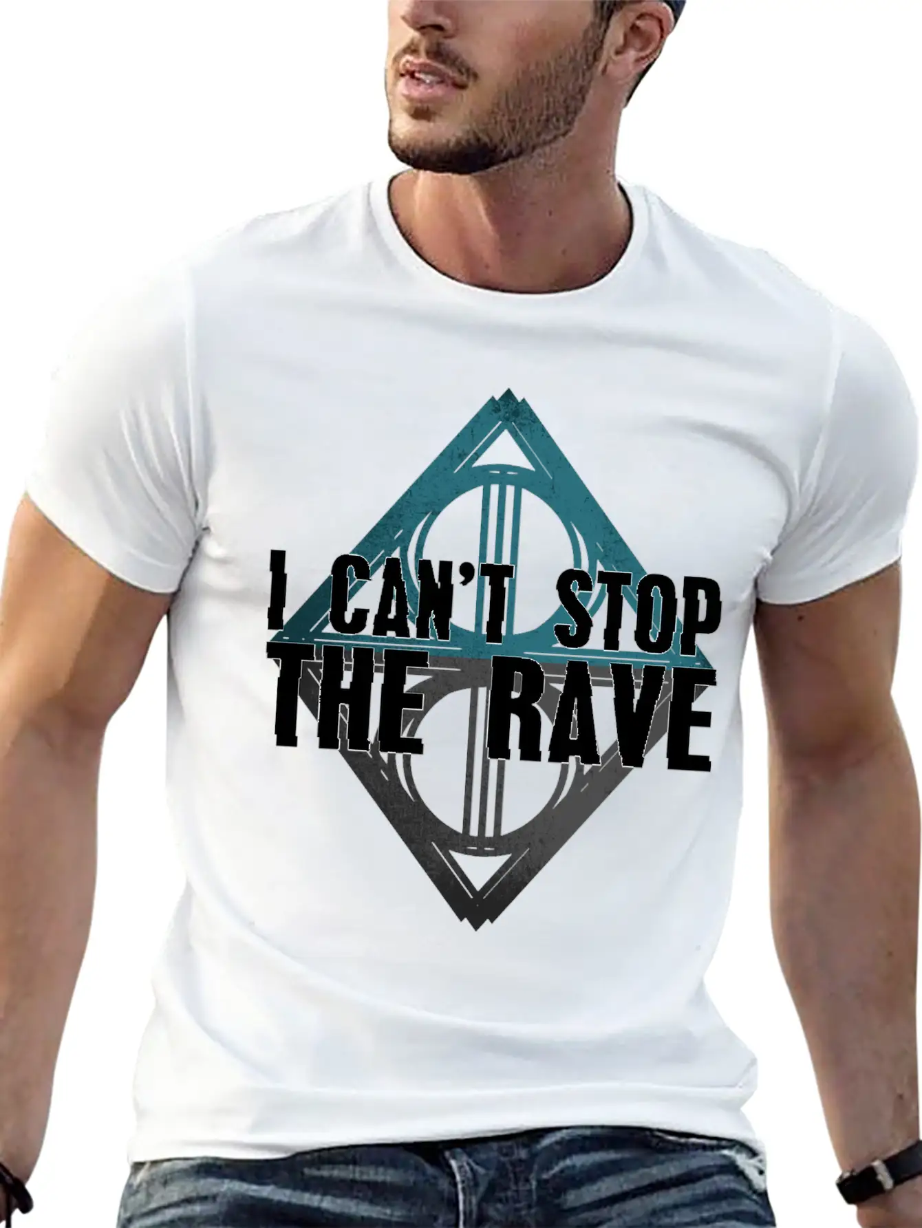 EDM Techno Rave Festival I Can Not Stop The Rave Timeless Short Sleeve Tee – Comfy And Minimalist Design