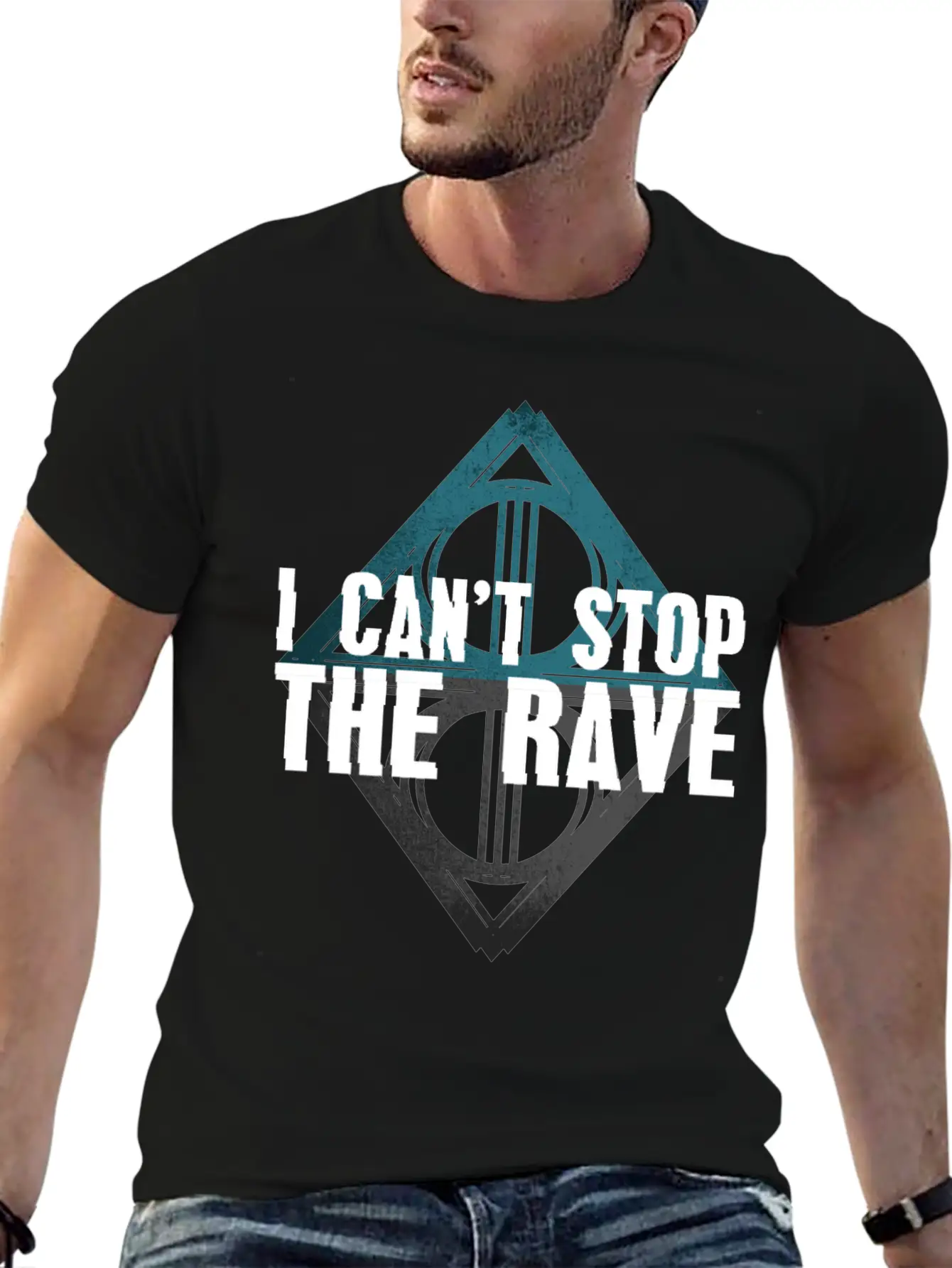 EDM Techno Rave Festival I Can Not Stop The Rave Timeless Short Sleeve Tee – Comfy And Minimalist Design