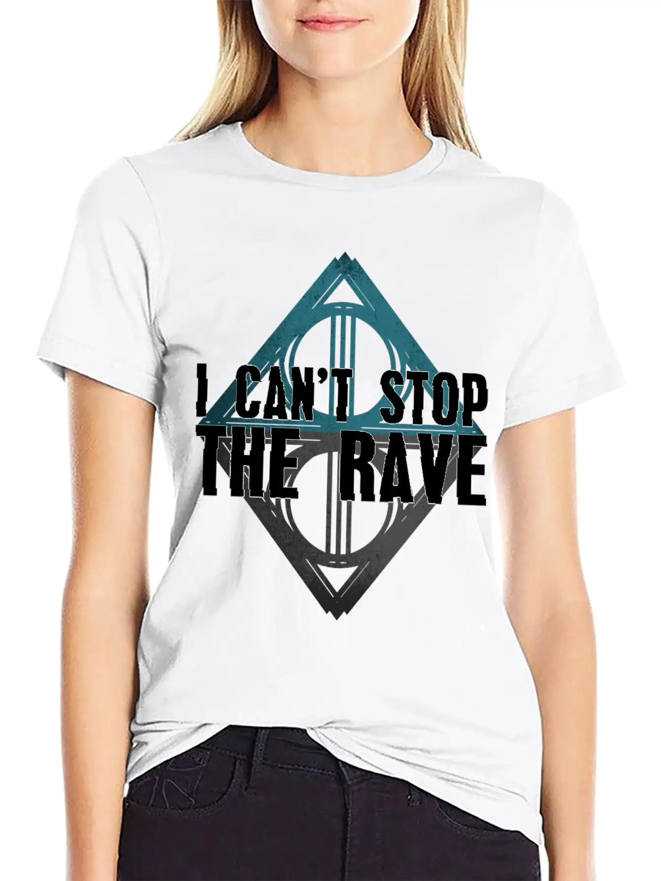 EDM Techno Rave Festival I Can Not Stop The Rave Timeless Short Sleeve Tee – Comfy And Minimalist Design