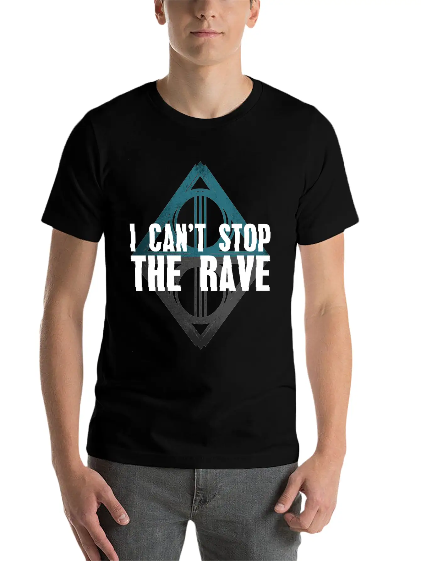 EDM Techno Rave Festival I Can Not Stop The Rave Timeless Short Sleeve Tee – Comfy And Minimalist Design