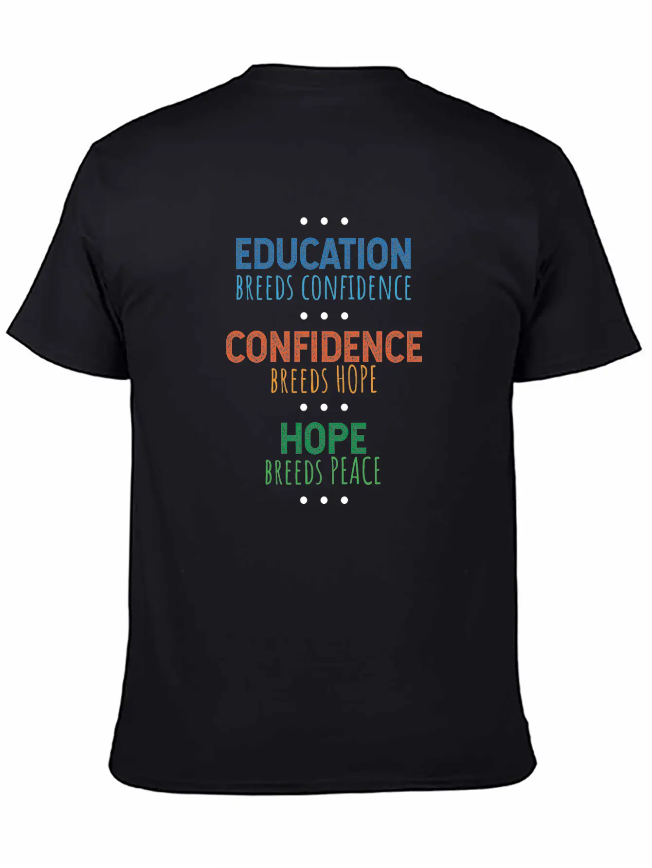 Education Breeds Confidence Confidence Breeds Hope Essential Unisex Summer Tee – Soft Cotton Casual Fit