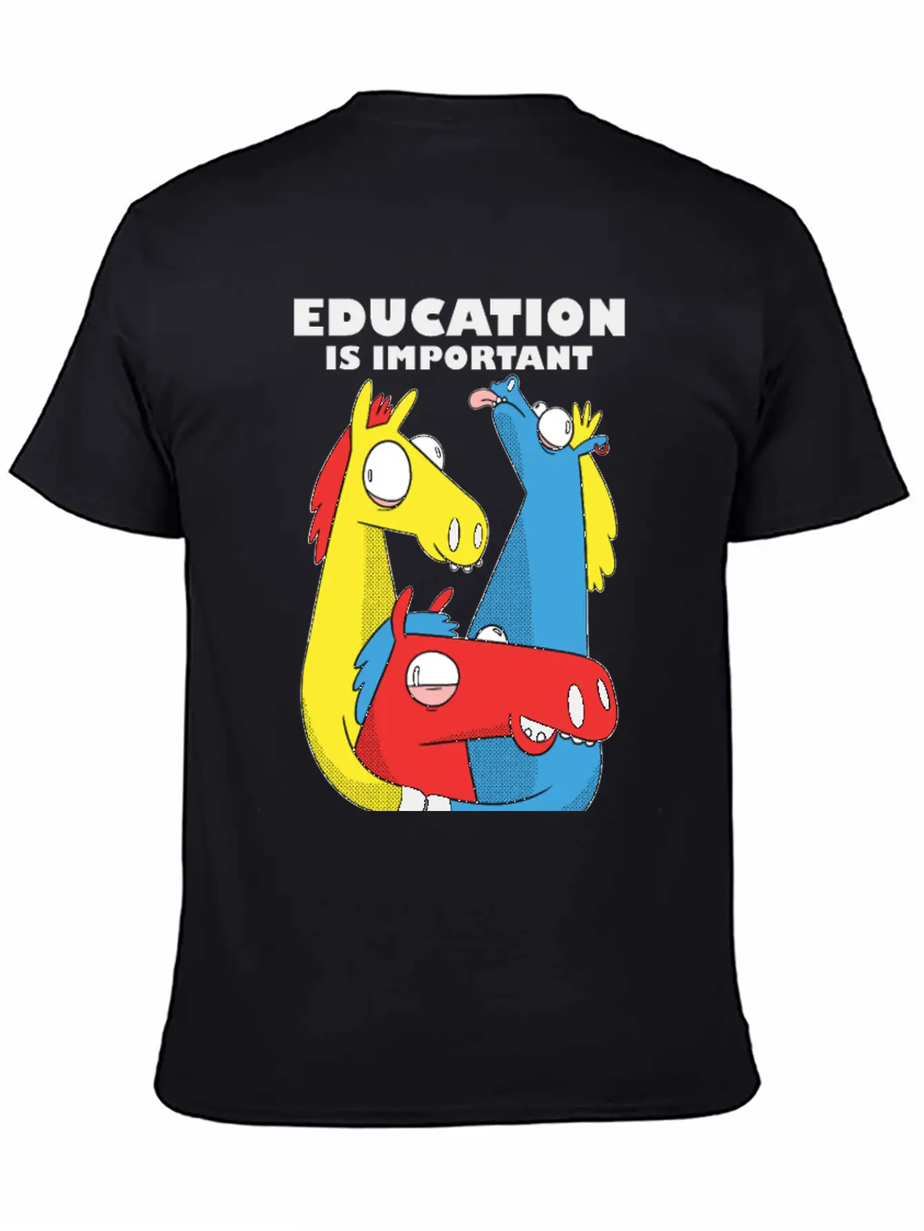 Education Is Important But Horses Are Importanter Comfortable Minimalist Graphic Tee – Summer Style Essential