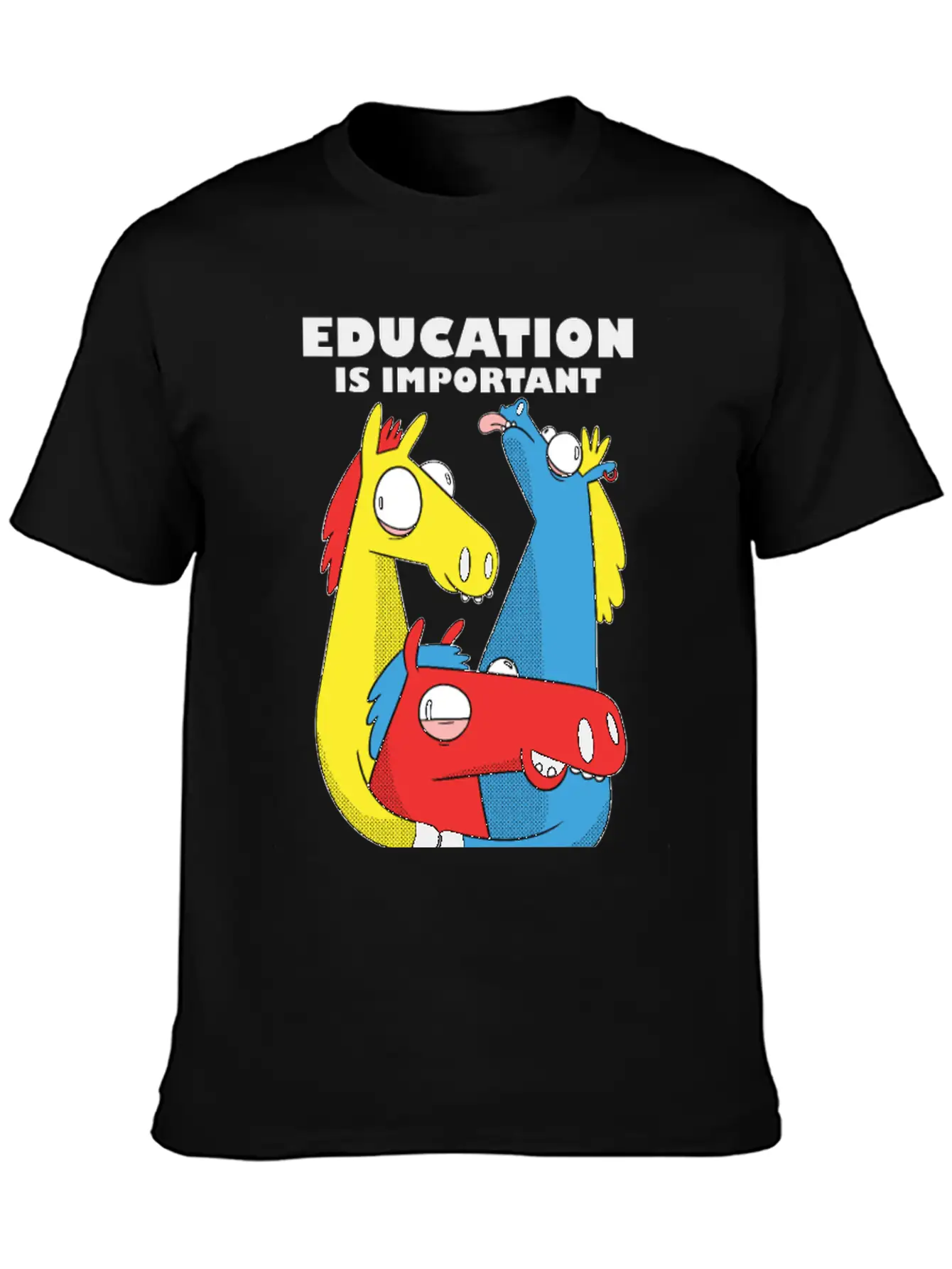 Education Is Important But Horses Are Importanter Comfortable Minimalist Graphic Tee – Summer Style Essential