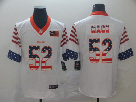 Men's Chicago Bears Khalil Mack #52 White Team Game Jerseys