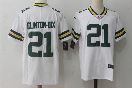 Men's Green Bay Packers Ha Ha Clinton-Dix #21 White Game Jerseys