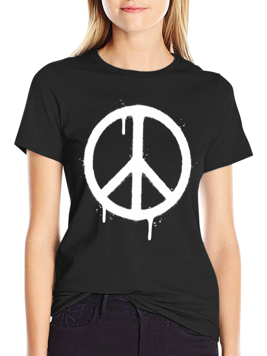 Peace Sign T-Shirt - Distressed Graphic Tee