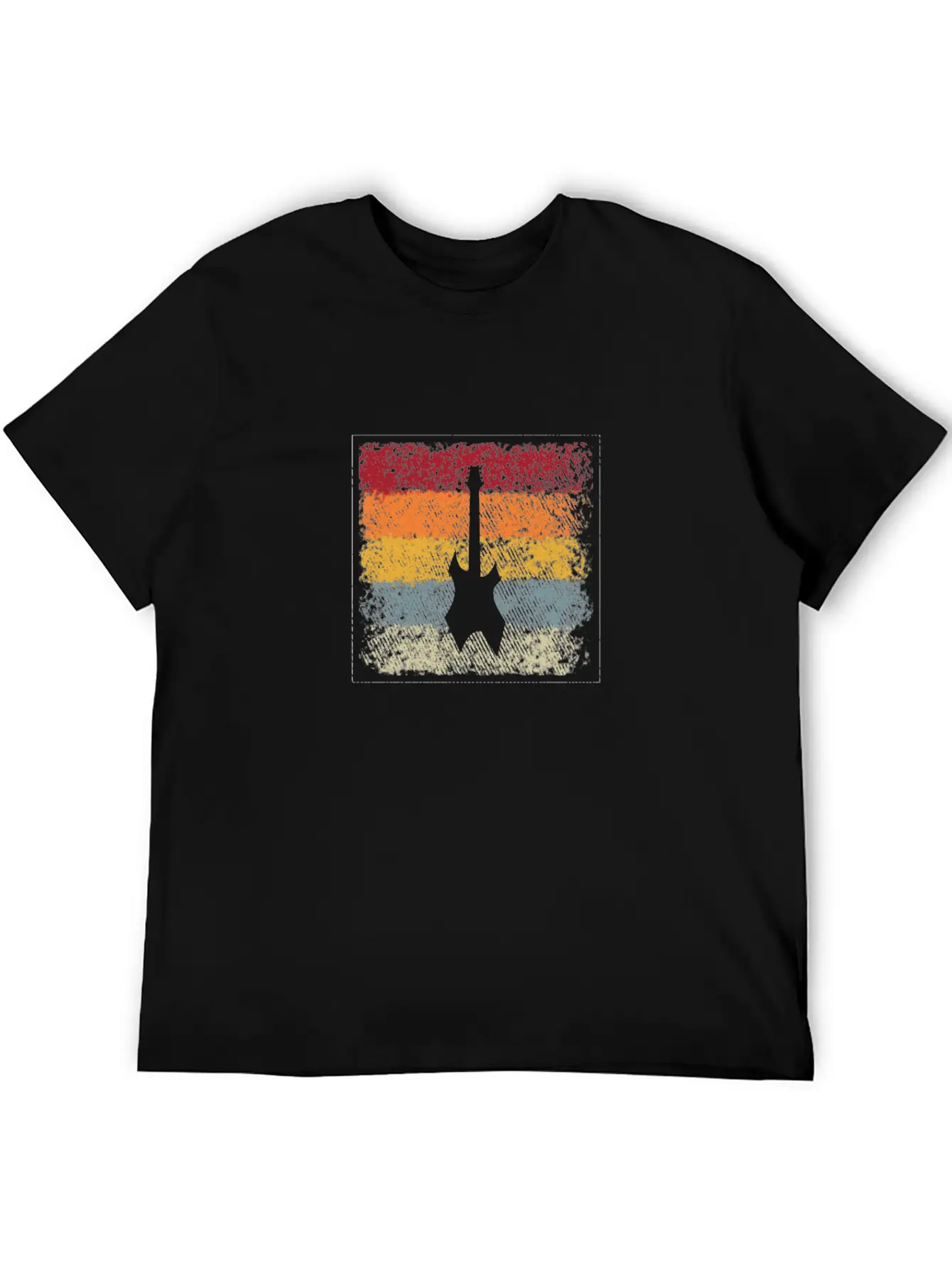 Eguitar Retro Comfortable Minimalist Graphic Tee – Summer Style Essential