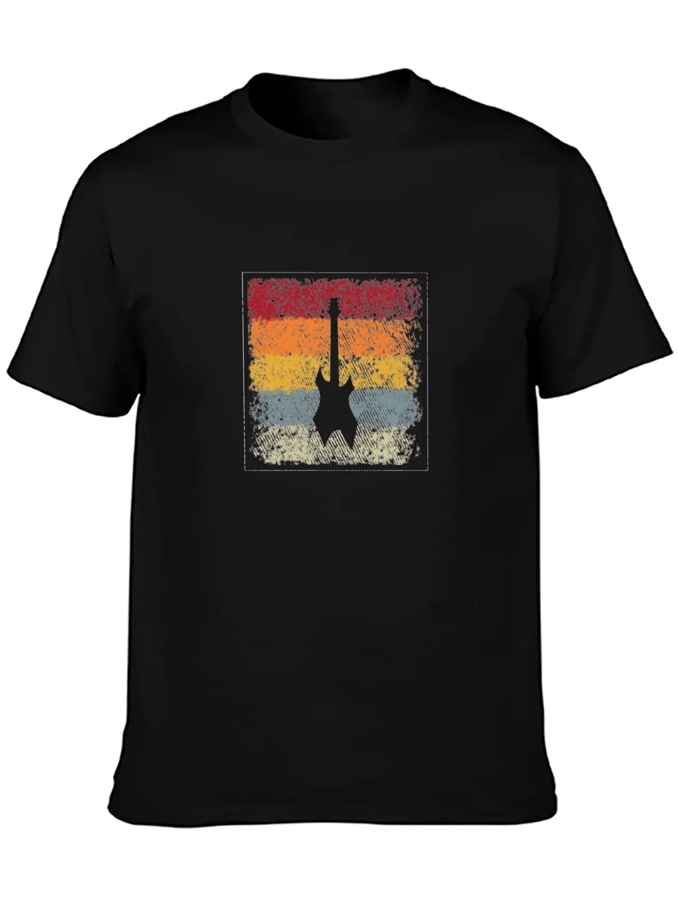 Eguitar Retro Comfortable Minimalist Graphic Tee – Summer Style Essential