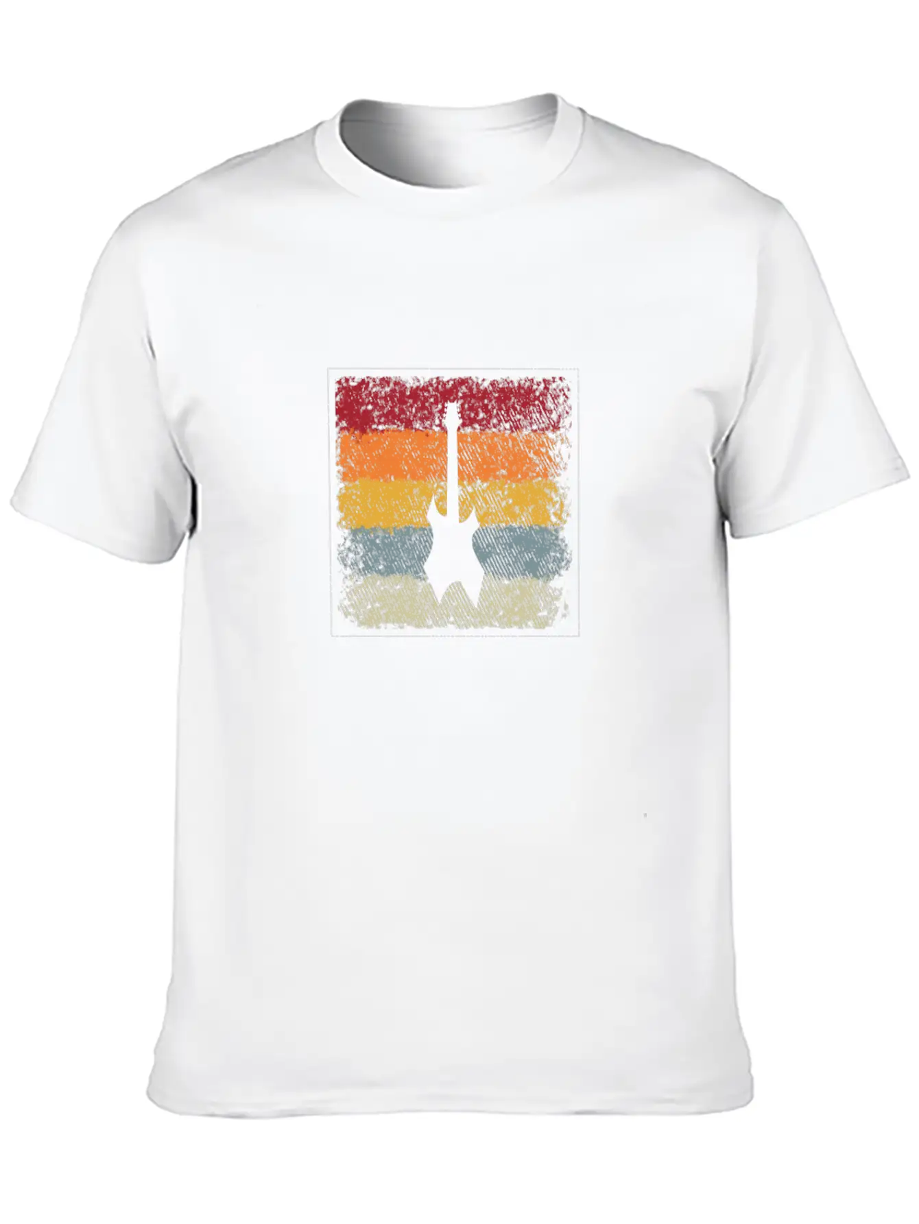 Eguitar Retro Comfortable Minimalist Graphic Tee – Summer Style Essential