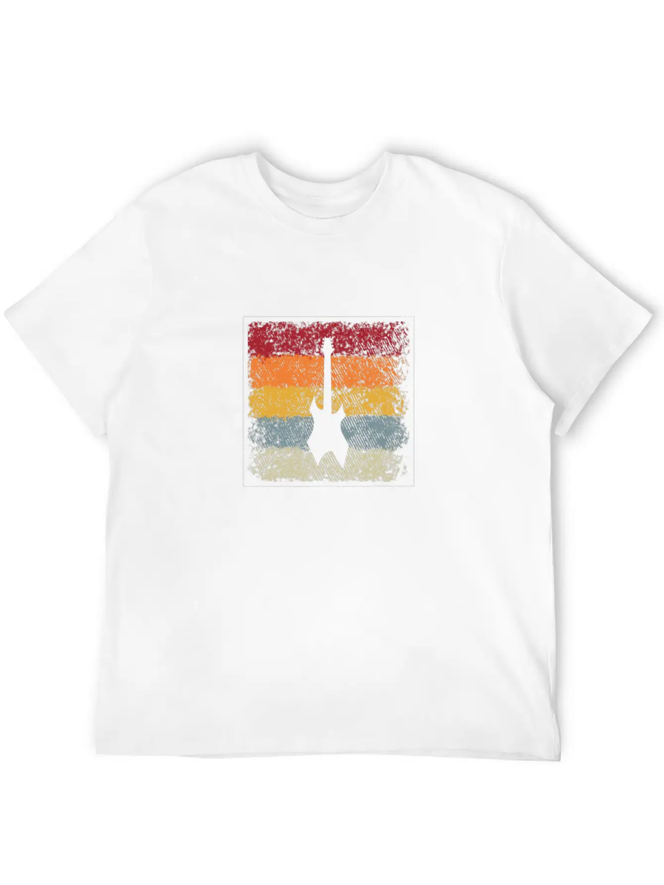 Eguitar Retro Comfortable Minimalist Graphic Tee – Summer Style Essential