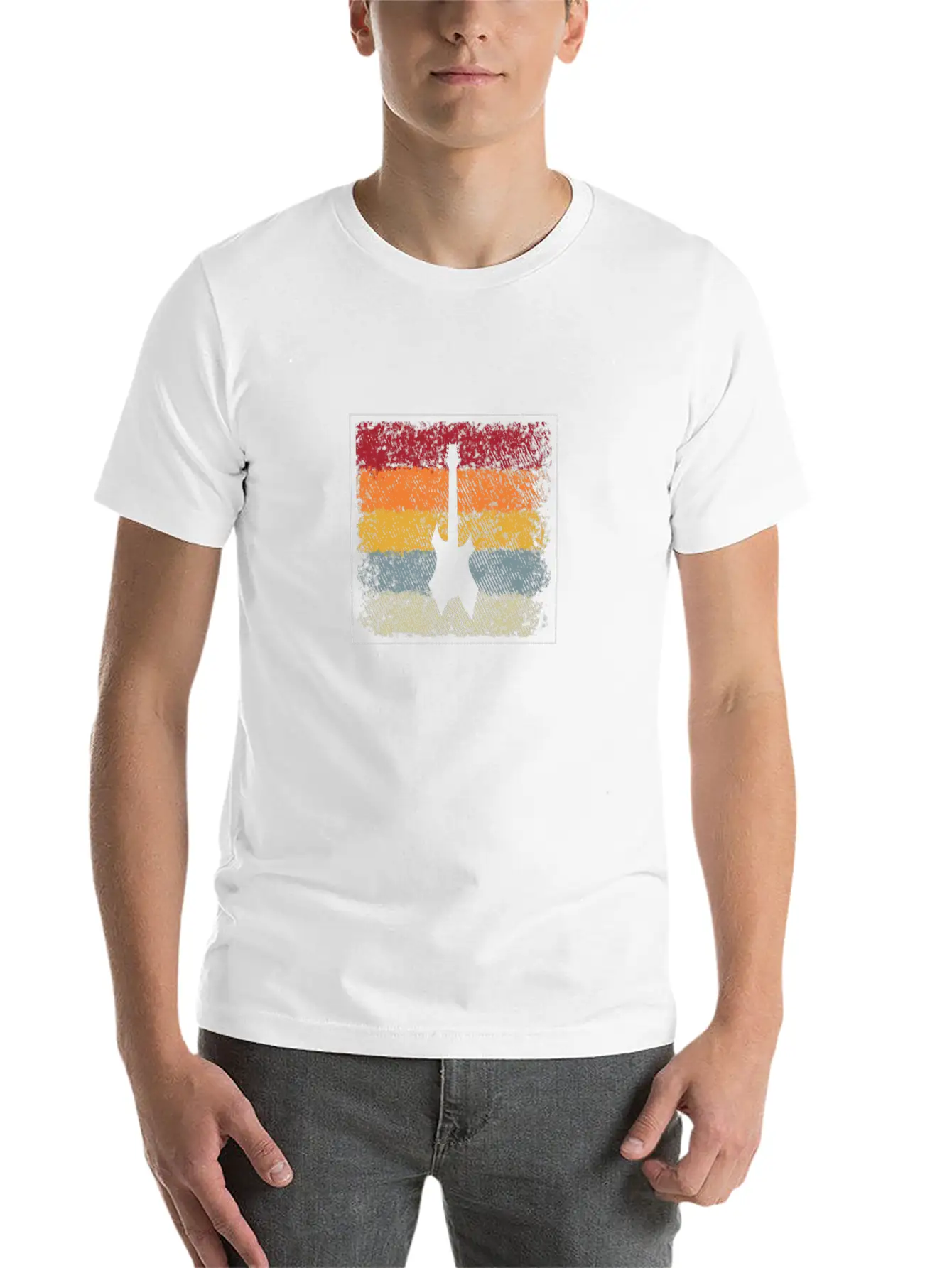 Eguitar Retro Comfortable Minimalist Graphic Tee – Summer Style Essential