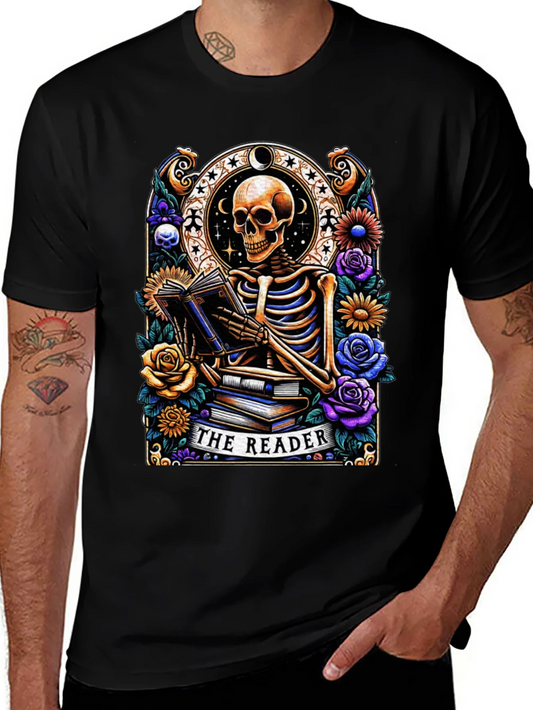 The Reader Skeleton Graphic T-Shirt