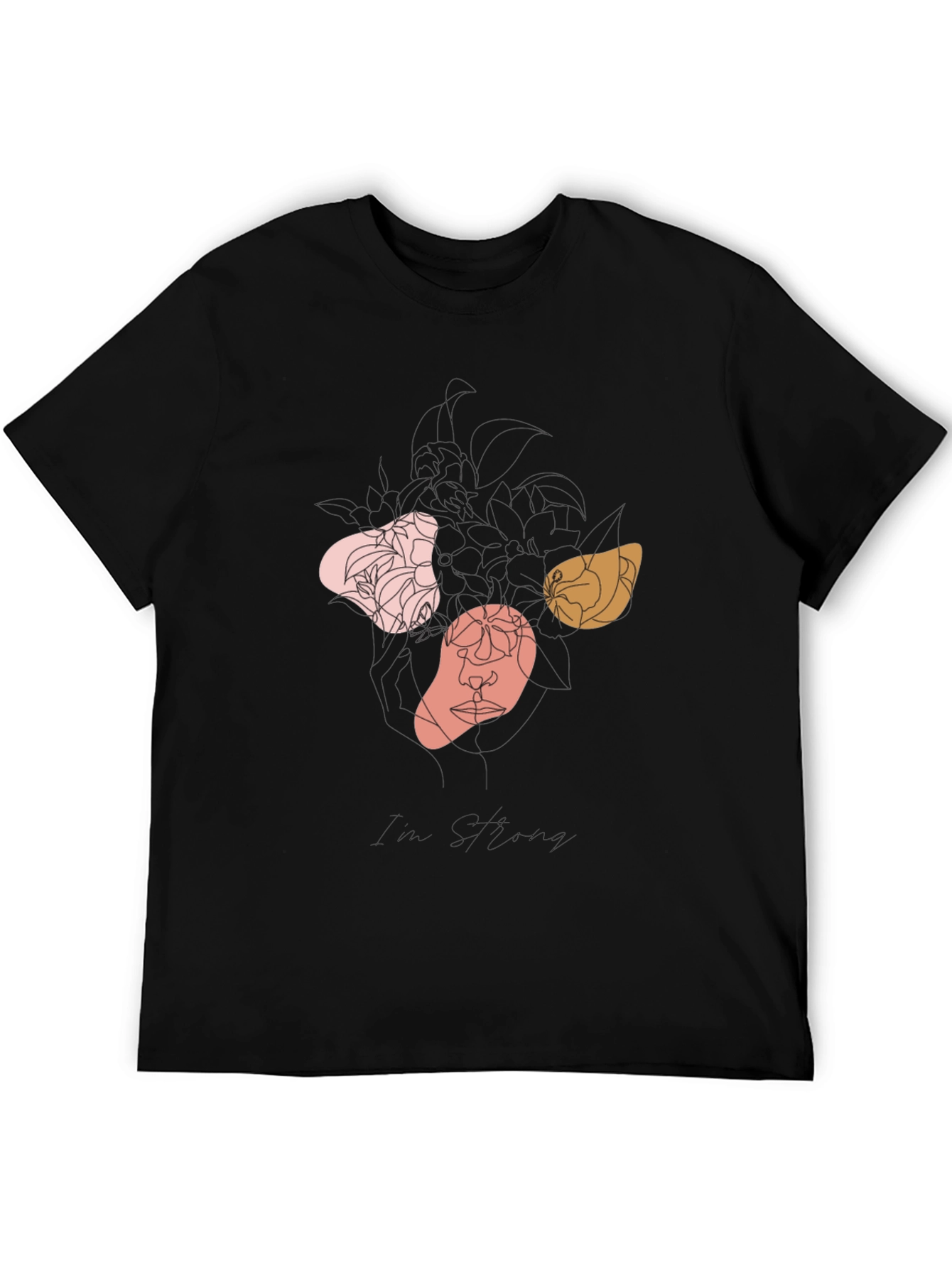 Abstract Art Print Black Tee