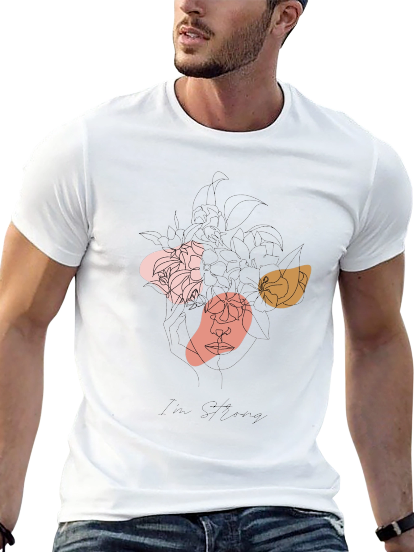 Abstract Art Print Black Tee