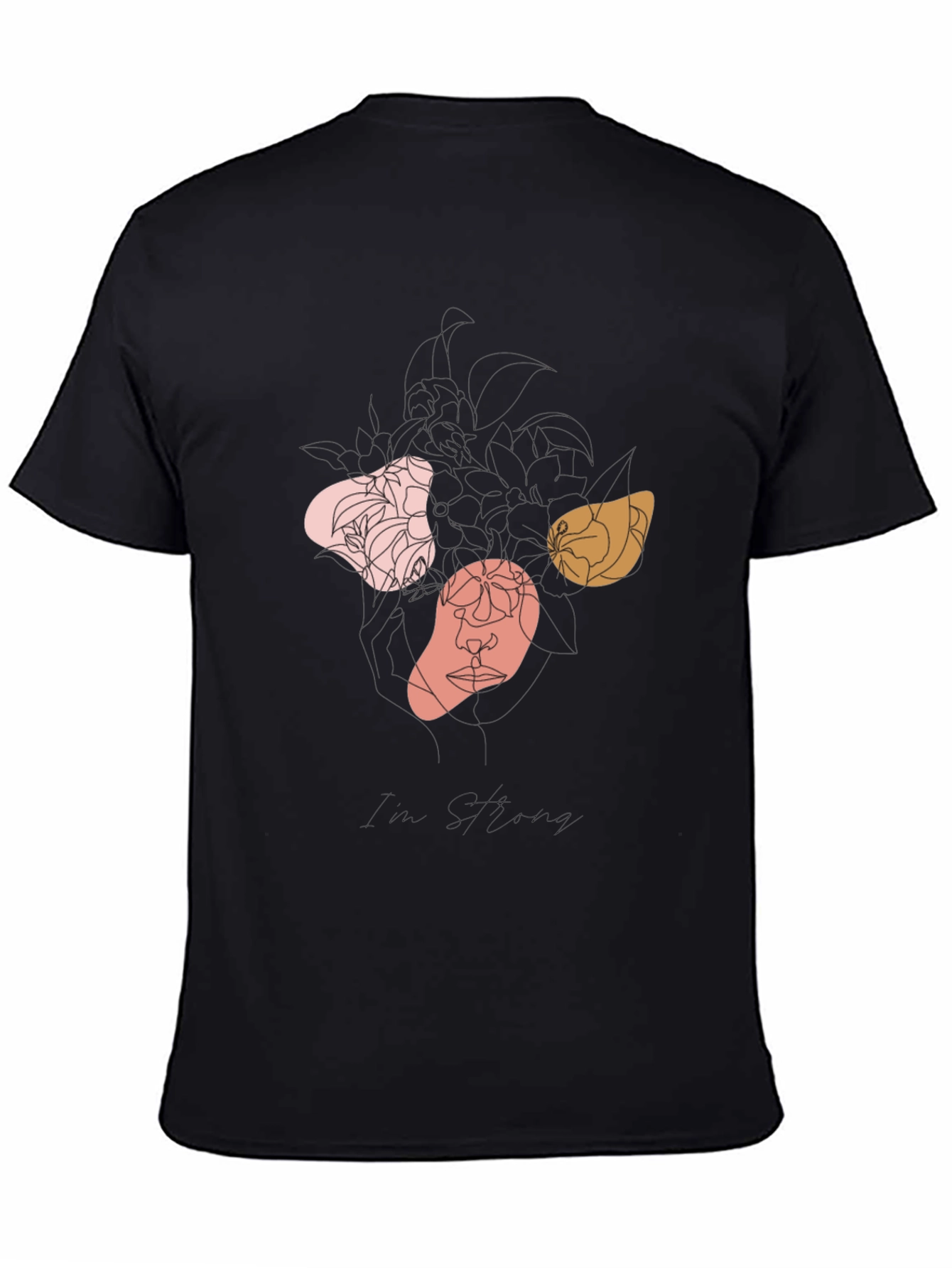 Abstract Art Print Black Tee