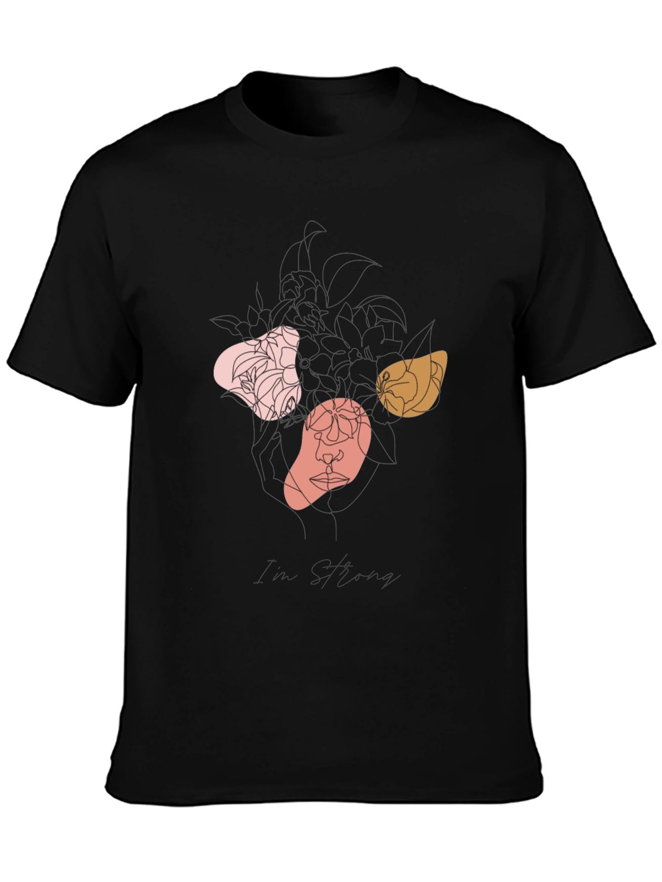 Abstract Art Print Black Tee