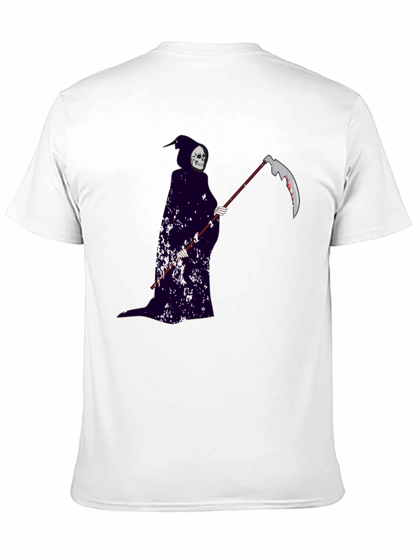 Grim Reaper Graphic Tee - Gothic Style Black T-Shirt
