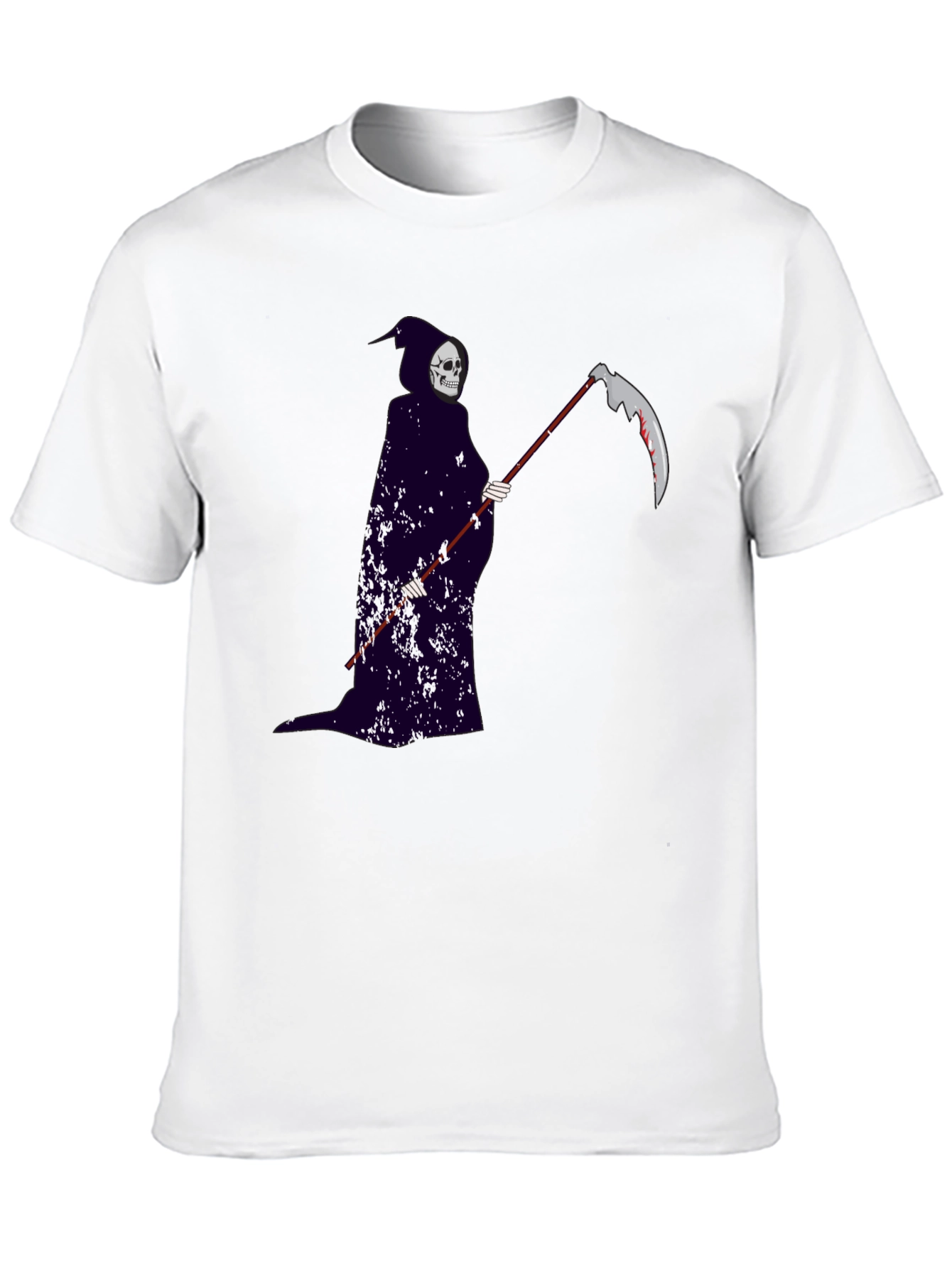 Grim Reaper Graphic Tee - Gothic Style Black T-Shirt