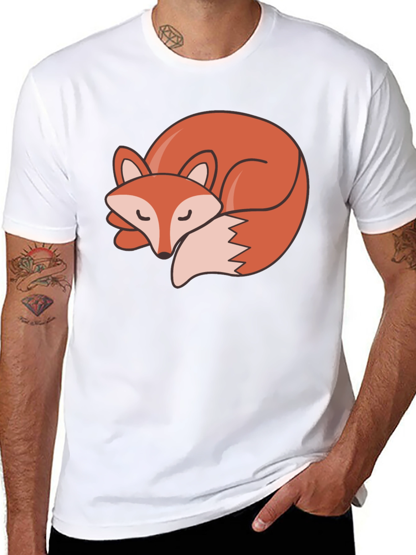 Fox Graphic Tee - Mens Black T-Shirt