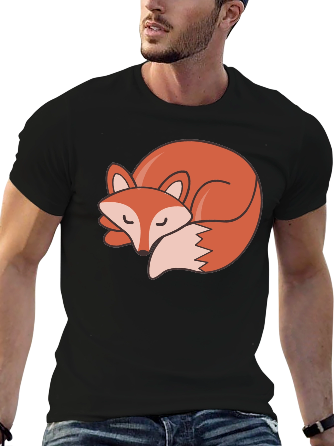 Fox Graphic Tee - Mens Black T-Shirt