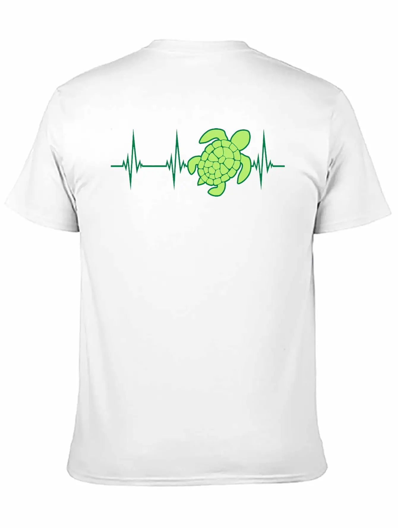 EKG Heartbeat Sea Stylish Everyday T-Shirt – Unisex Basic Cotton Tee
