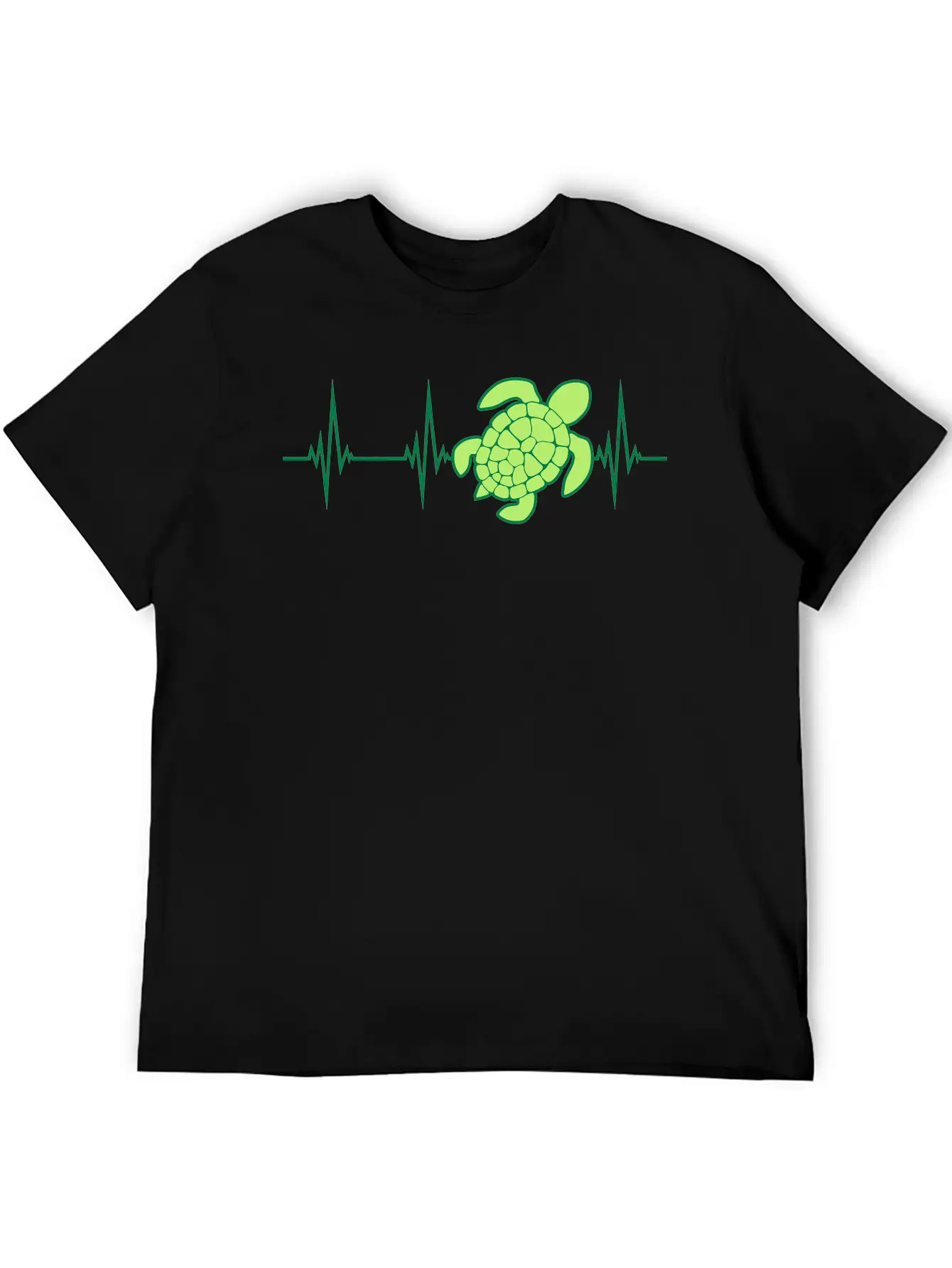 EKG Heartbeat Sea Stylish Everyday T-Shirt – Unisex Basic Cotton Tee